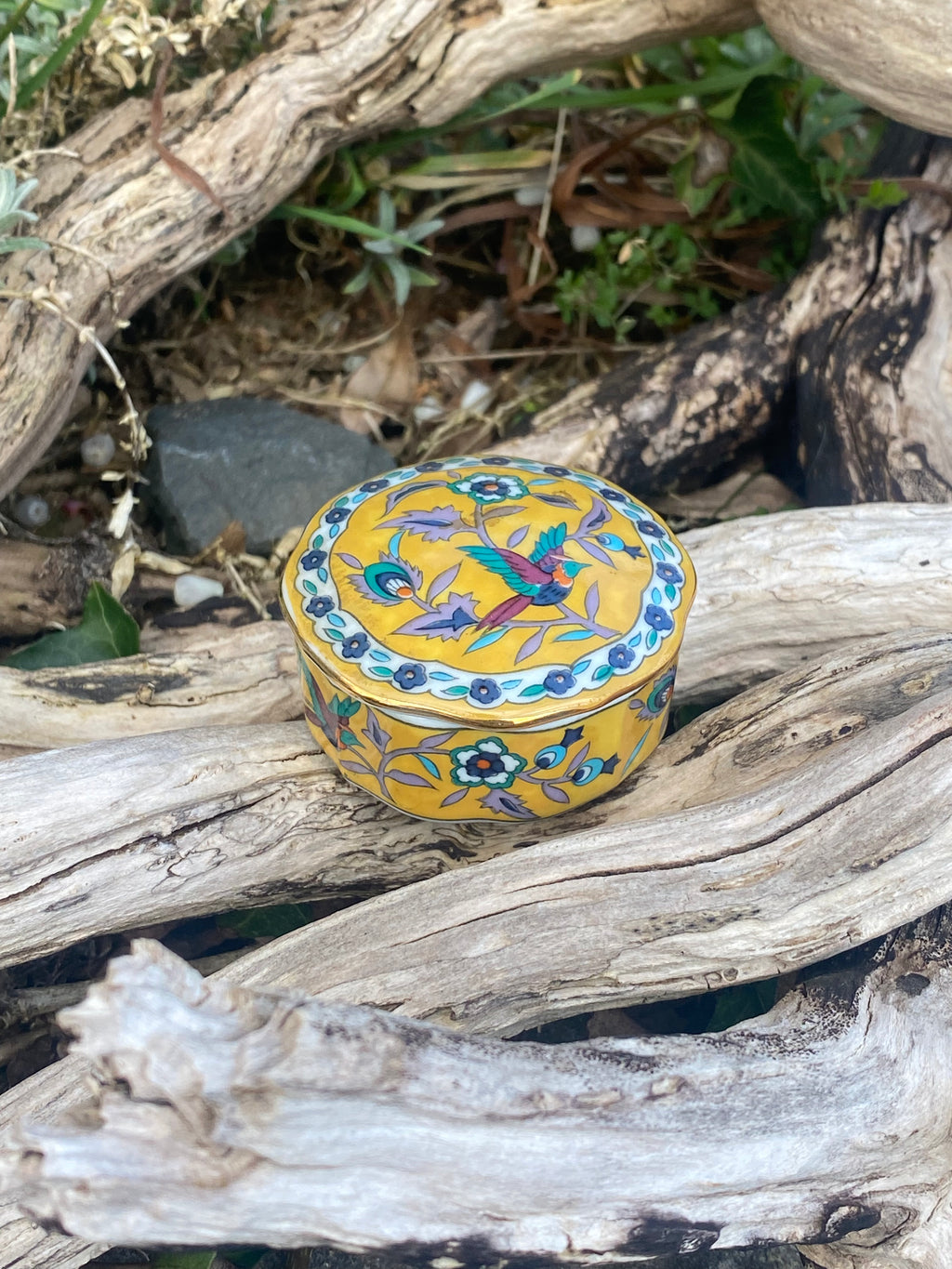 Bird Design Pill Pot with Lid — Tiny Treasure for Everyday Organisation