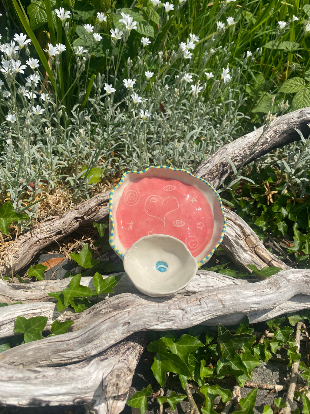 Eye am I: Pink Heart Ring Dish & Tiny Treat Tray