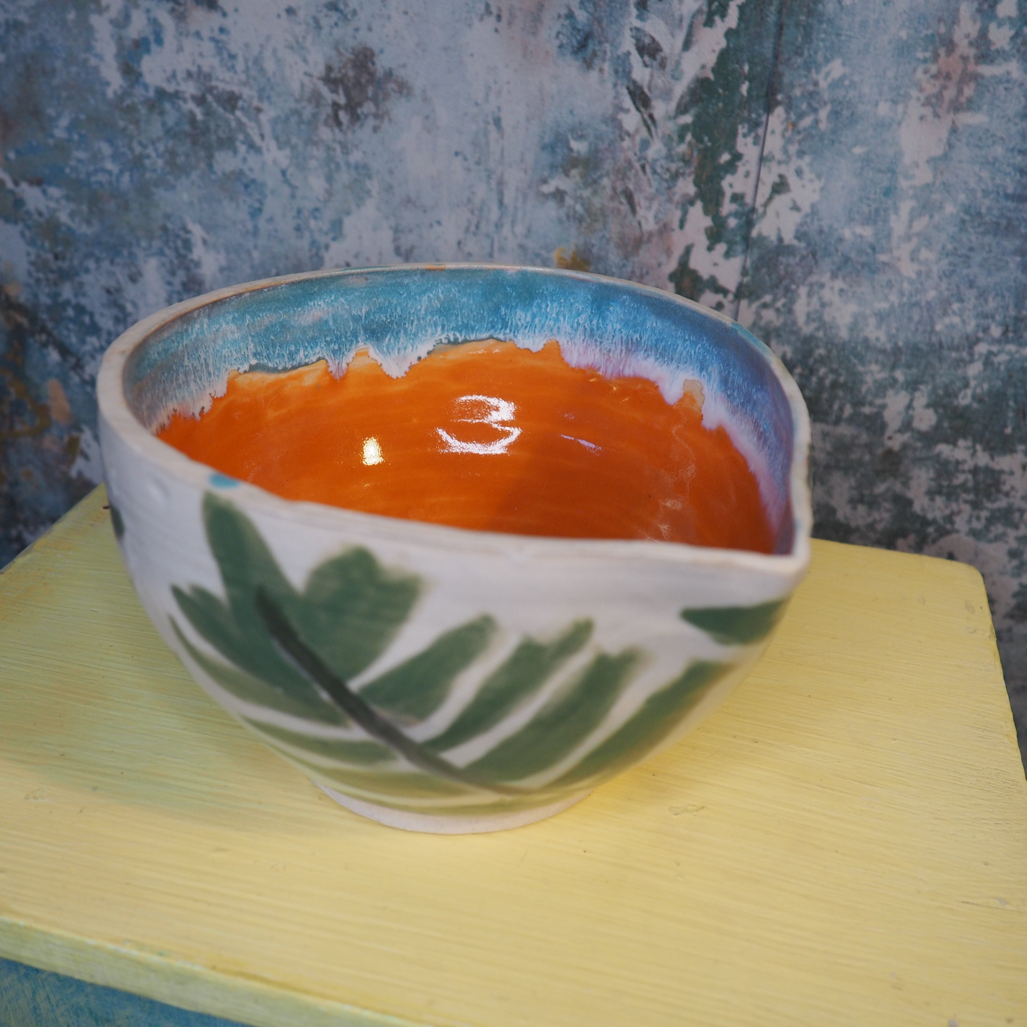 Spout-Savvy Hand-Thrown Mixing Bowl