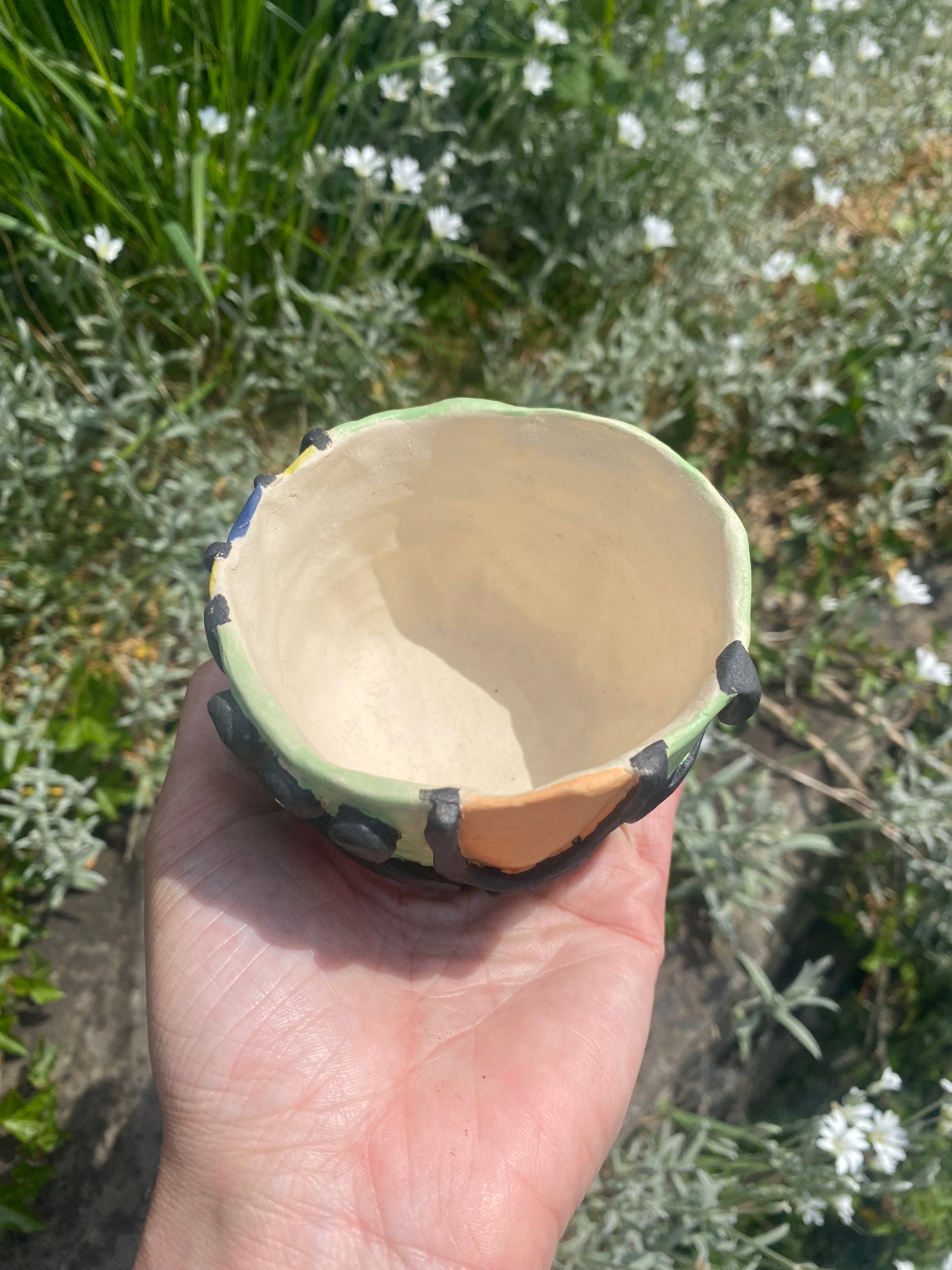 Bold Lines: 3D relief Vessel for Trinkets and smaller plants