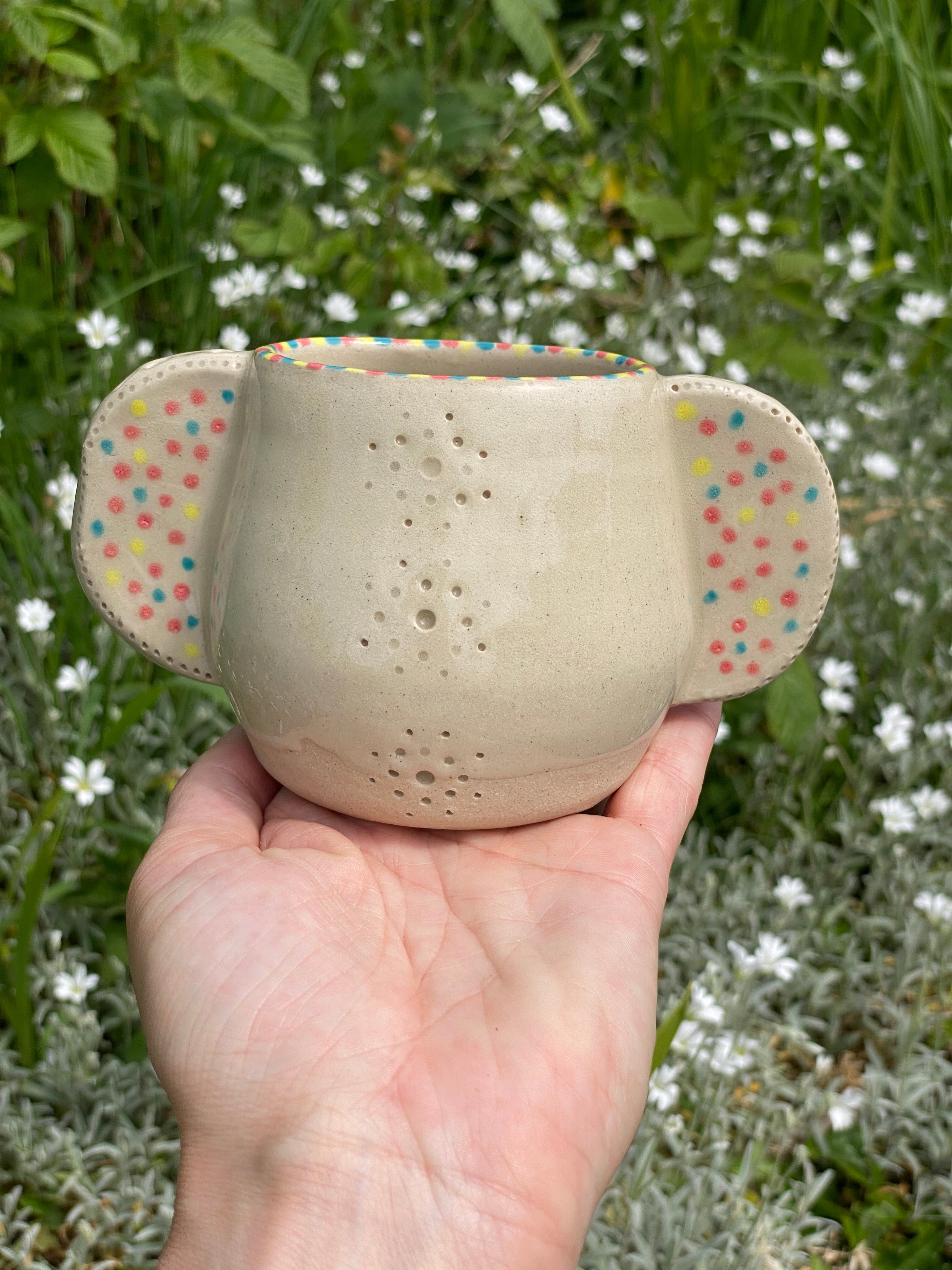 Double-Handled Vessel: Mug, Vase, Planter in One