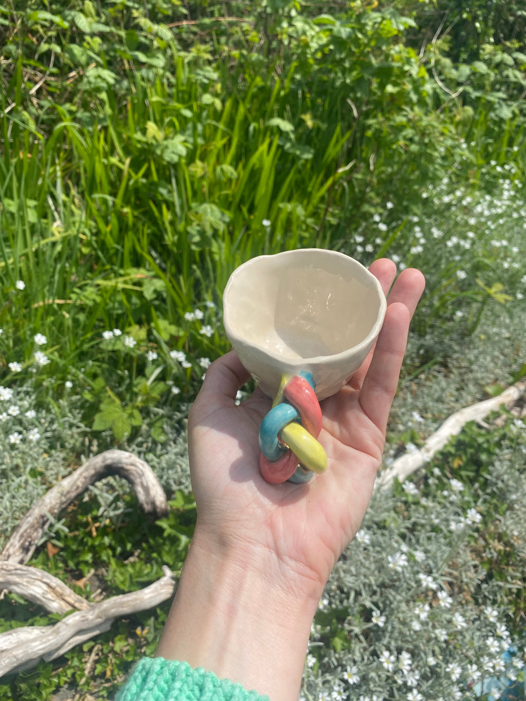 Platted Handle Espresso Cup: Sculptural Luxury for Your Morning Ritual