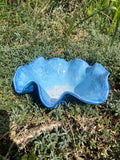 Large Freeform Ocean Bowl — Handcrafted Stoneware Inspired by the Sea