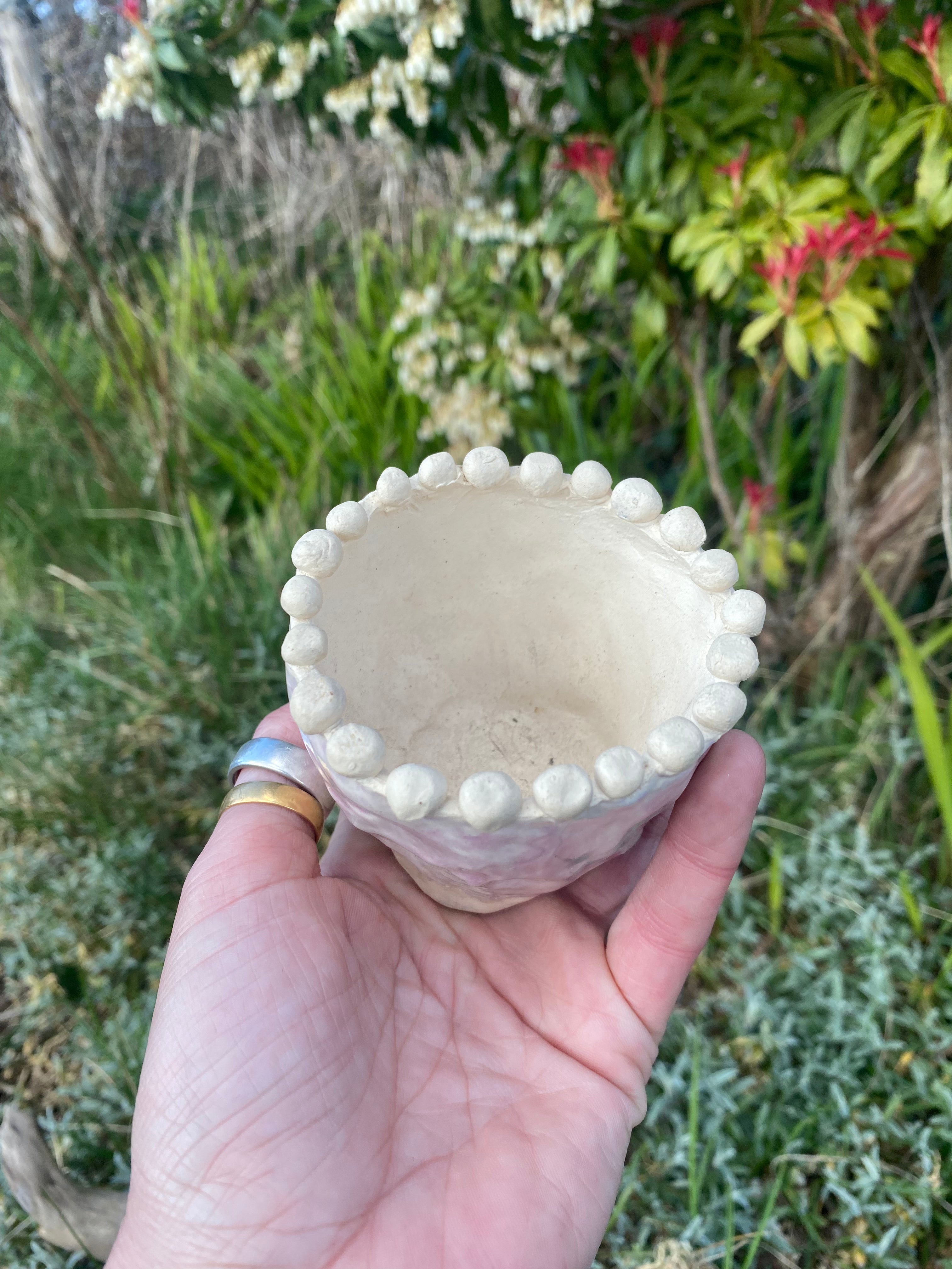 Fairy Ball Vessel — a petite stoneware charm for whimsical, mindful spaces