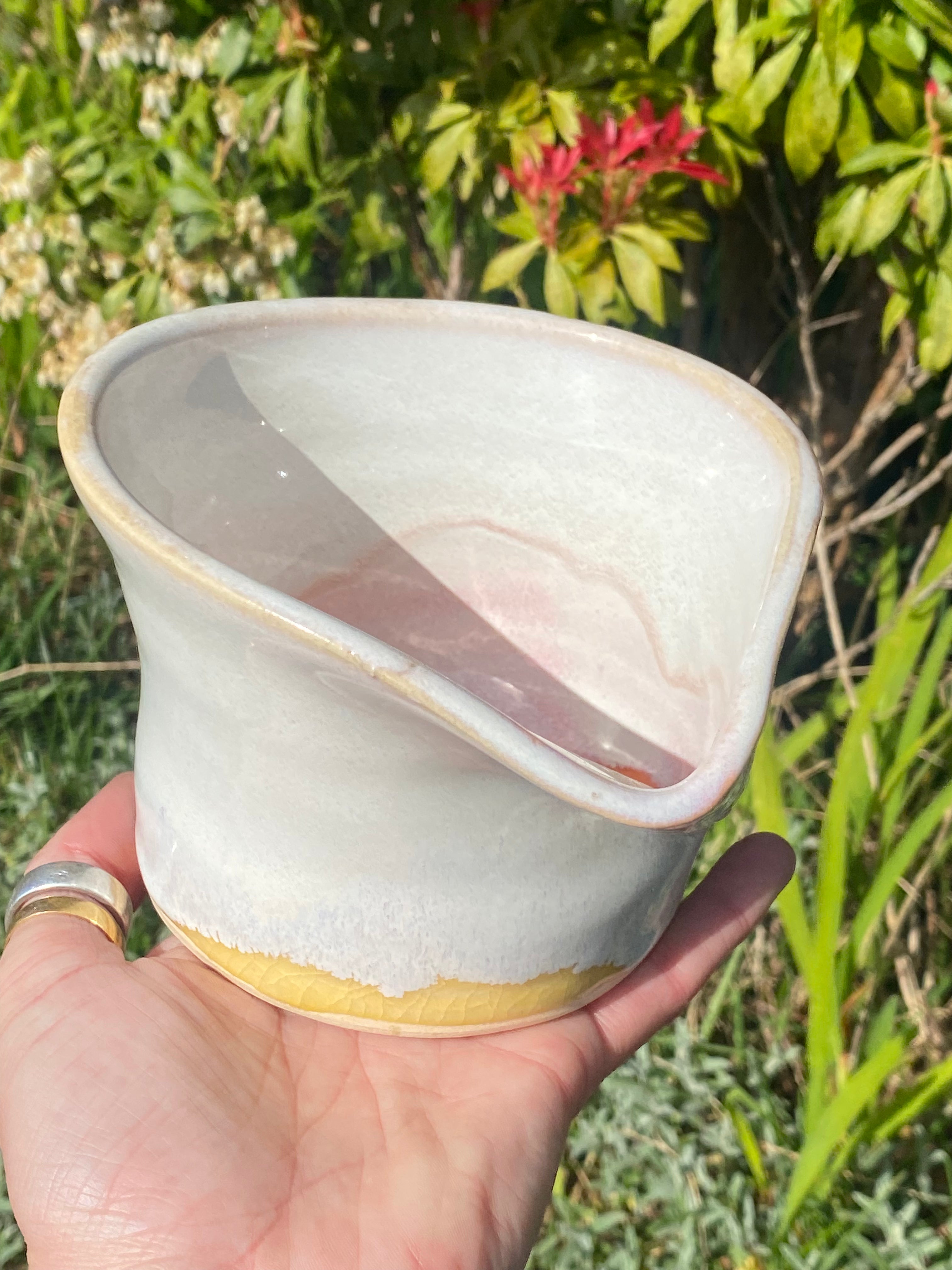 White Vase Crumples — Sculptural Calm for Your Bloom