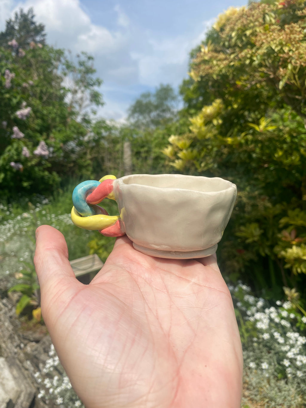 Platted Handle Espresso Cup: Sculptural Luxury for Your Morning Ritual