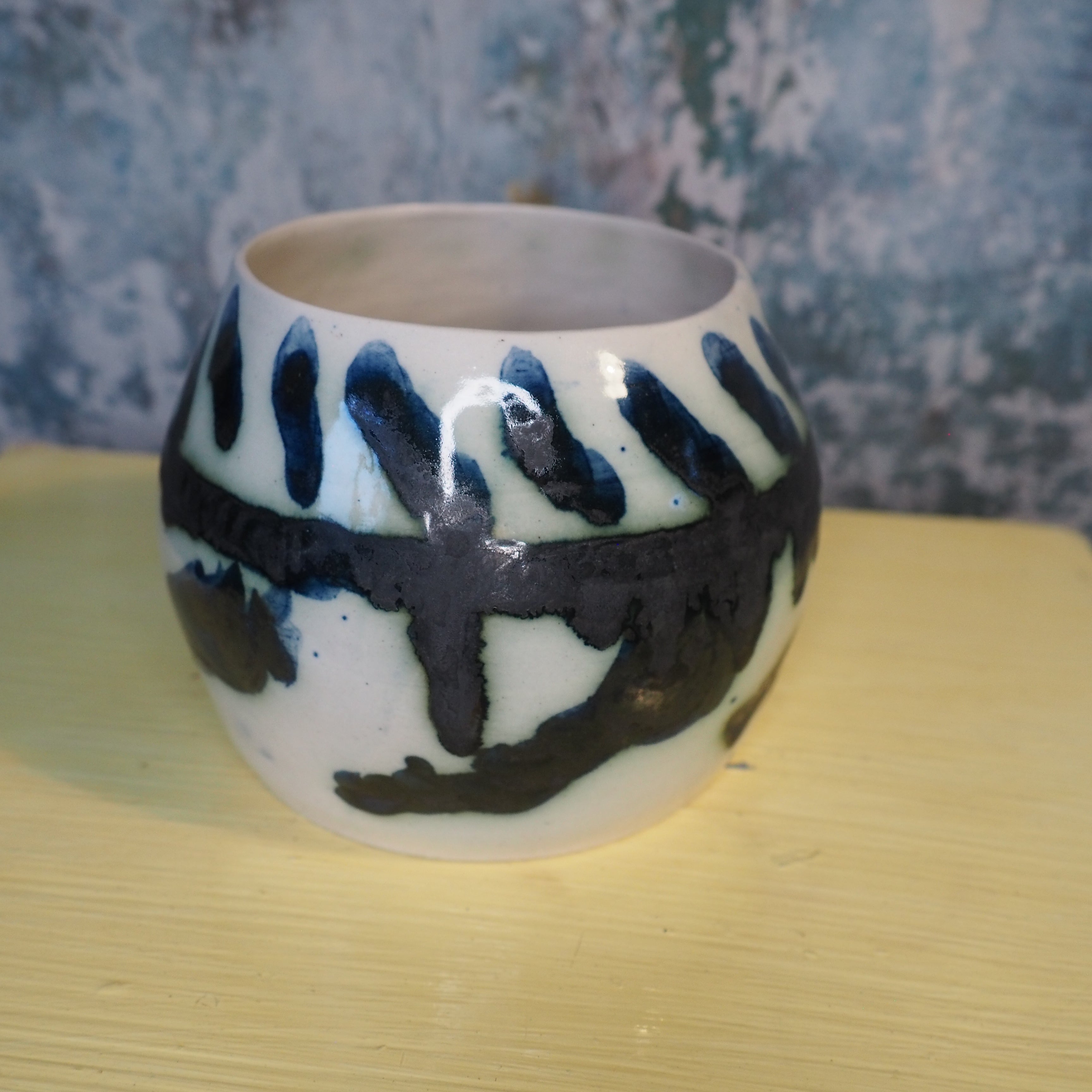 Drip-Dry with Distinction: Hand-Thrown Ceramic Utensil Draining Board Caddy