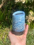 Blue Jug — hand-thrown stoneware with ocean-blue charm