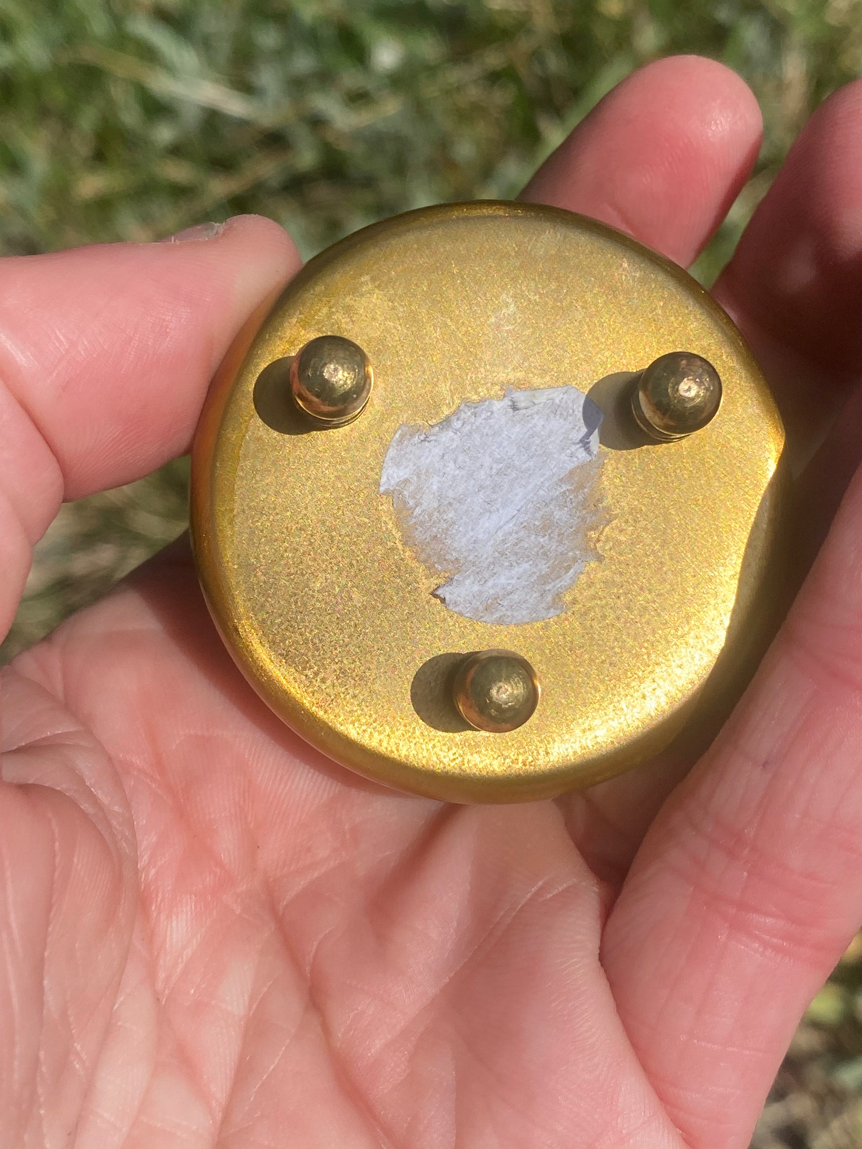 Cameo Brass Curio: Tiny Jewellery Pot for Treasures