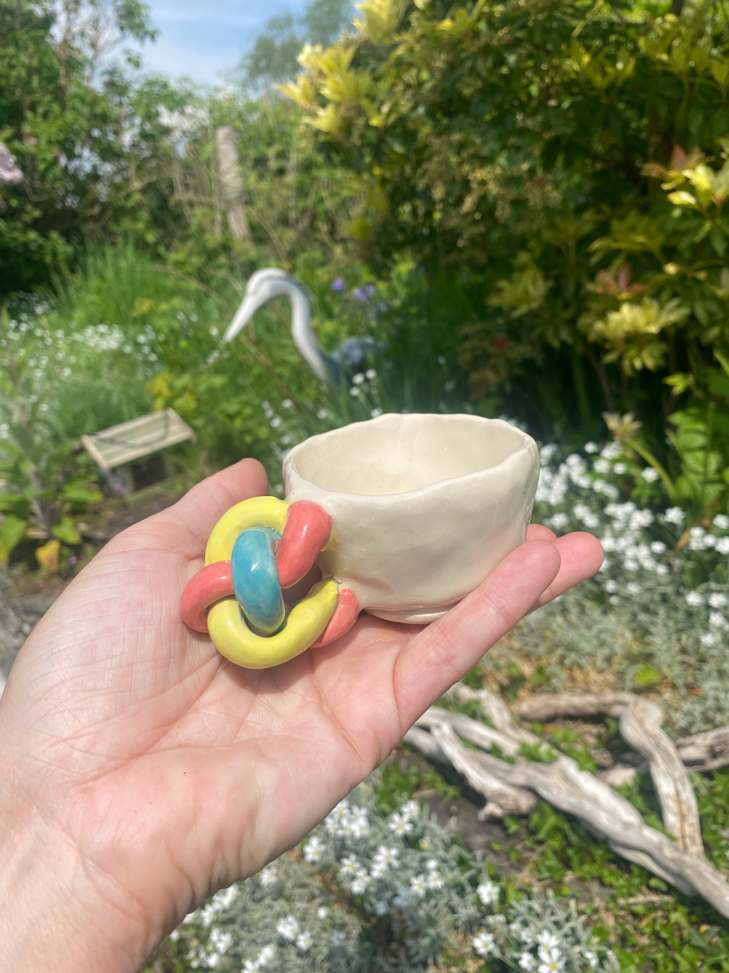 Platted Handle Espresso Cup: Sculptural Luxury for Your Morning Ritual