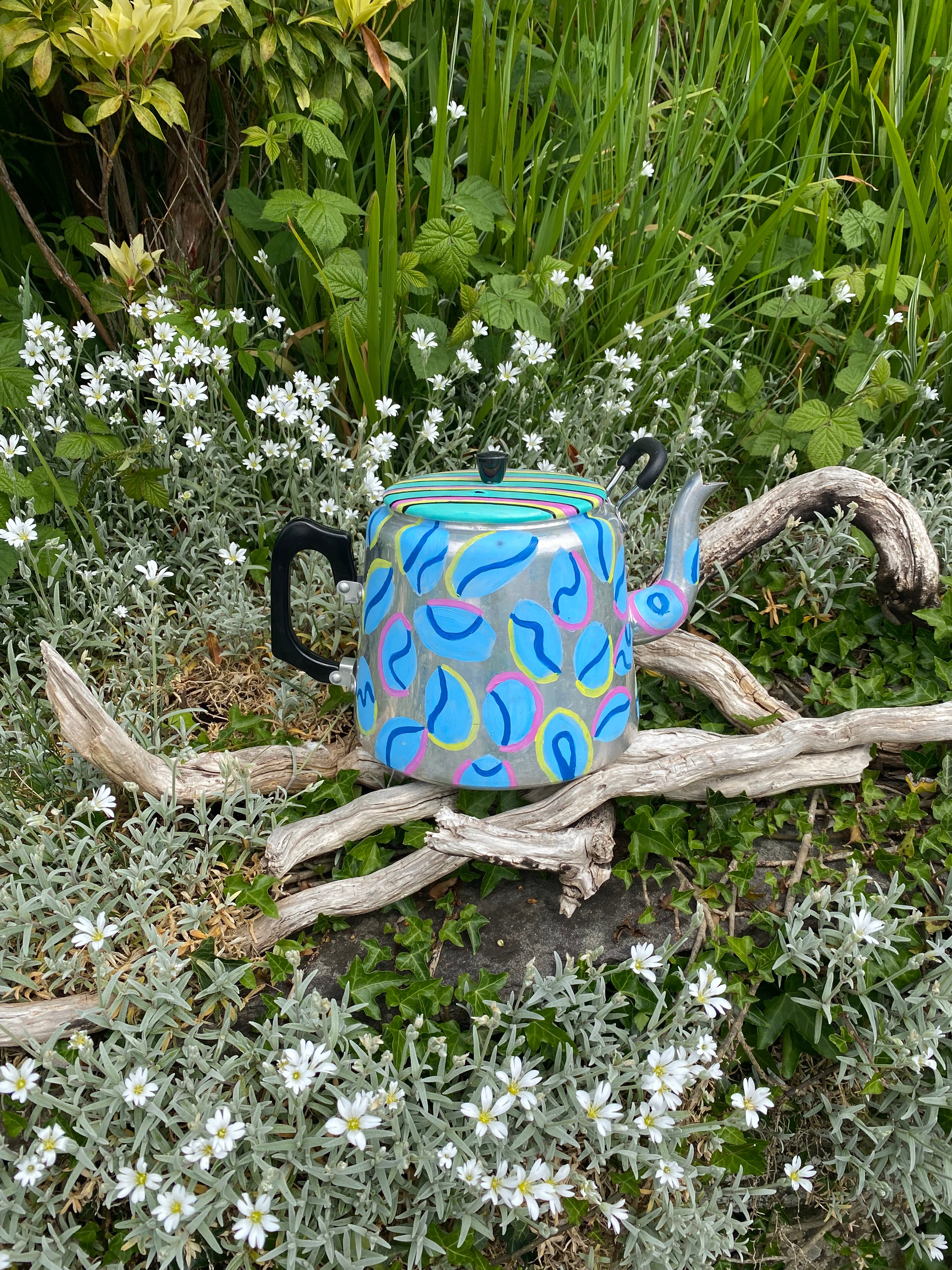 Candies: Stainless Steel Vintage Teapot Planter Reimagined