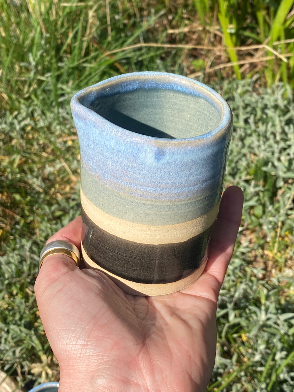 Tea Time Temptations: Handcrafted Small Sauce Jugs (Pair)