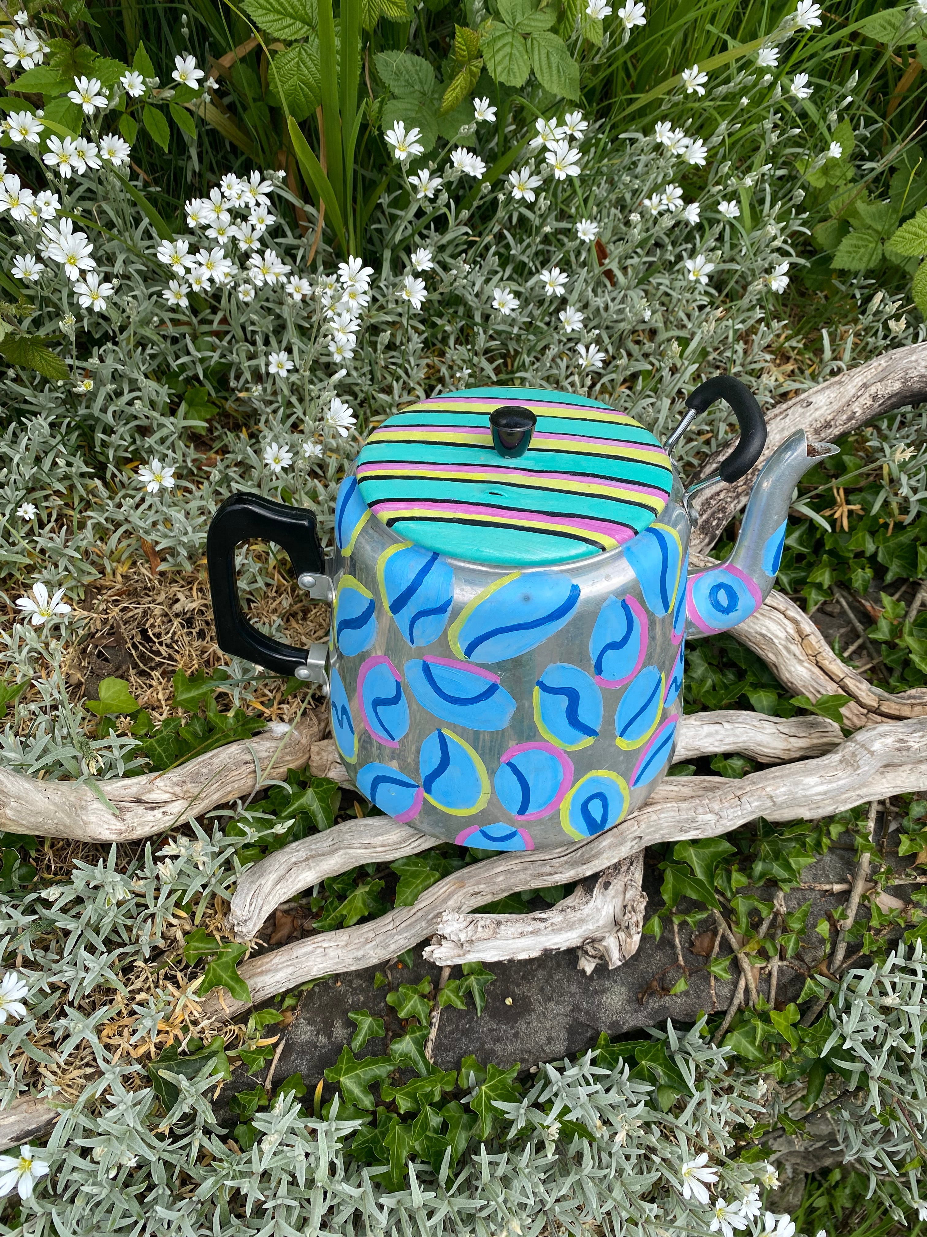 Candies: Stainless Steel Vintage Teapot Planter Reimagined