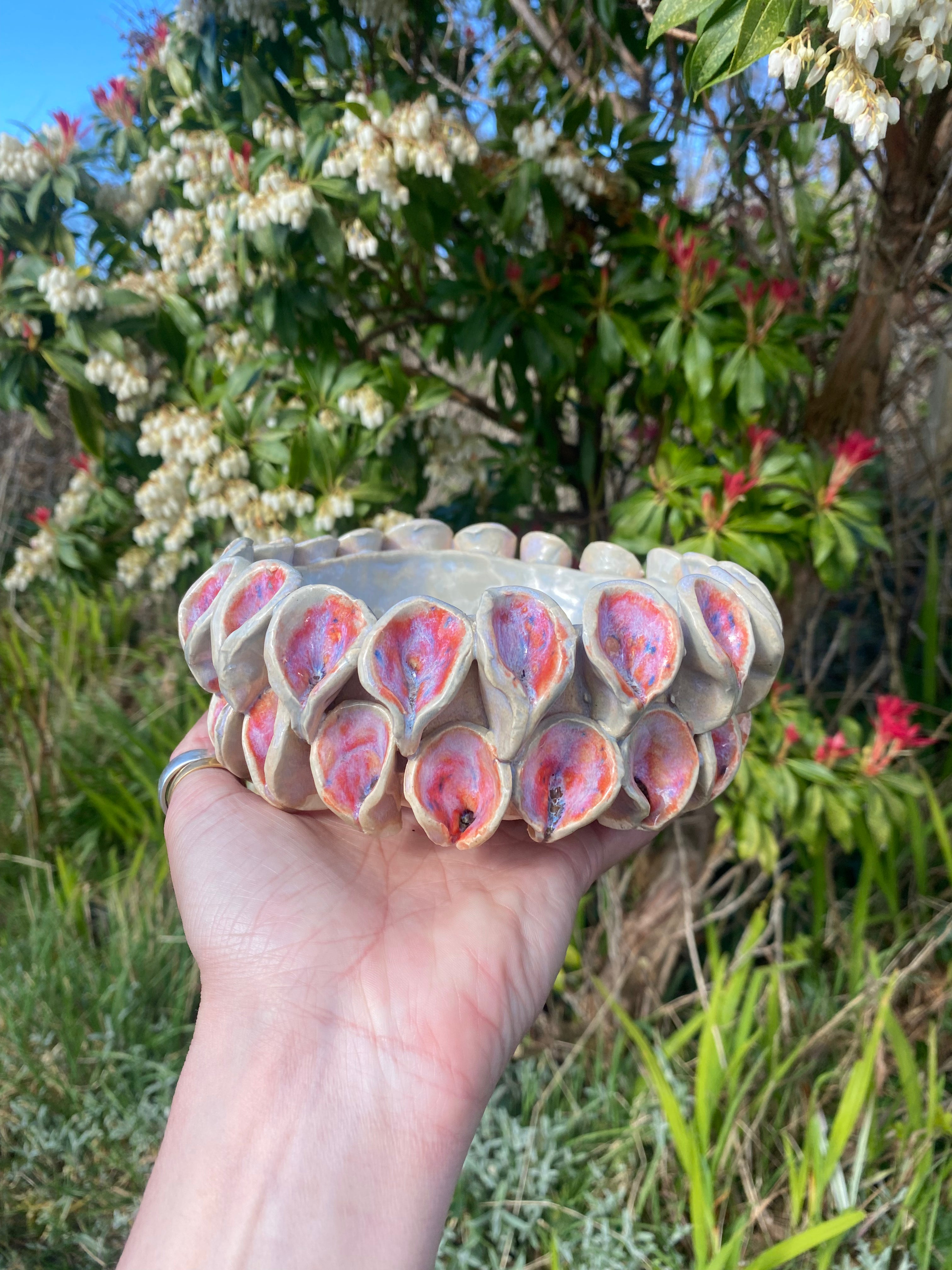 Small feminine bowl — a delicate, but fierce statement piece