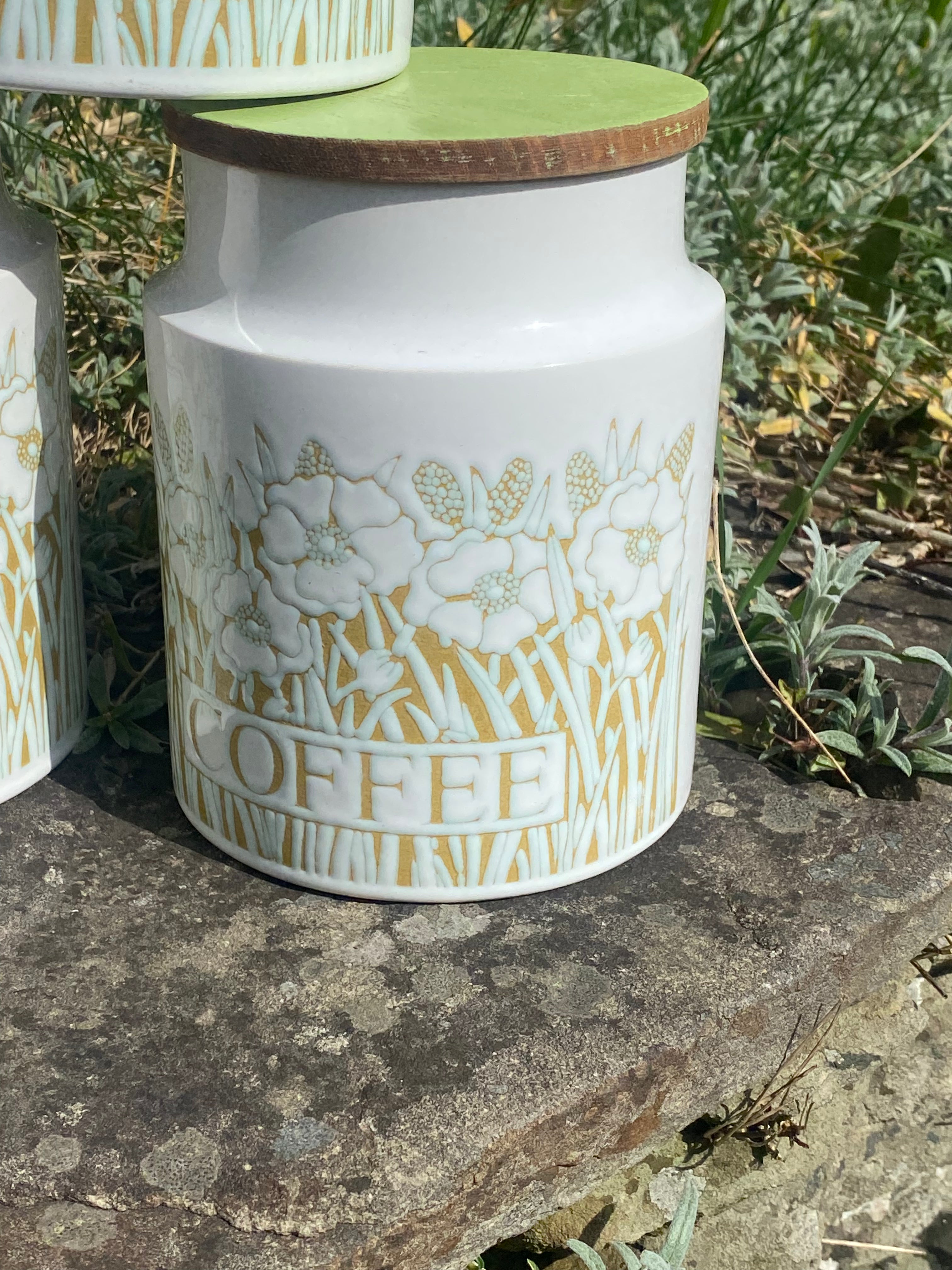 Floral Design Drinks Canisters: Tea, Coffee & Sugar in Bloom