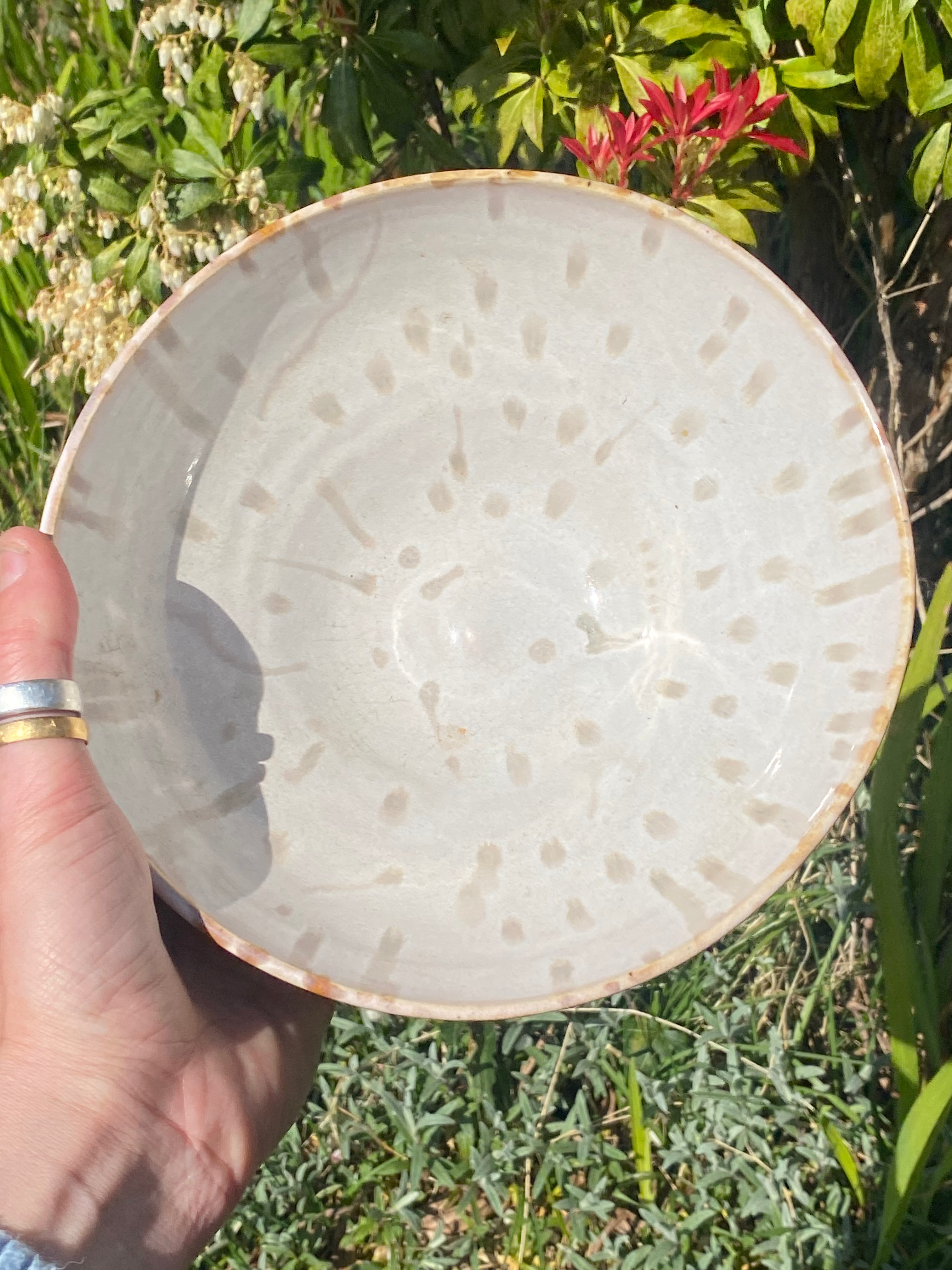 Dotty Design Duo: Handmade Ceramic Bowls with Playful Pattern