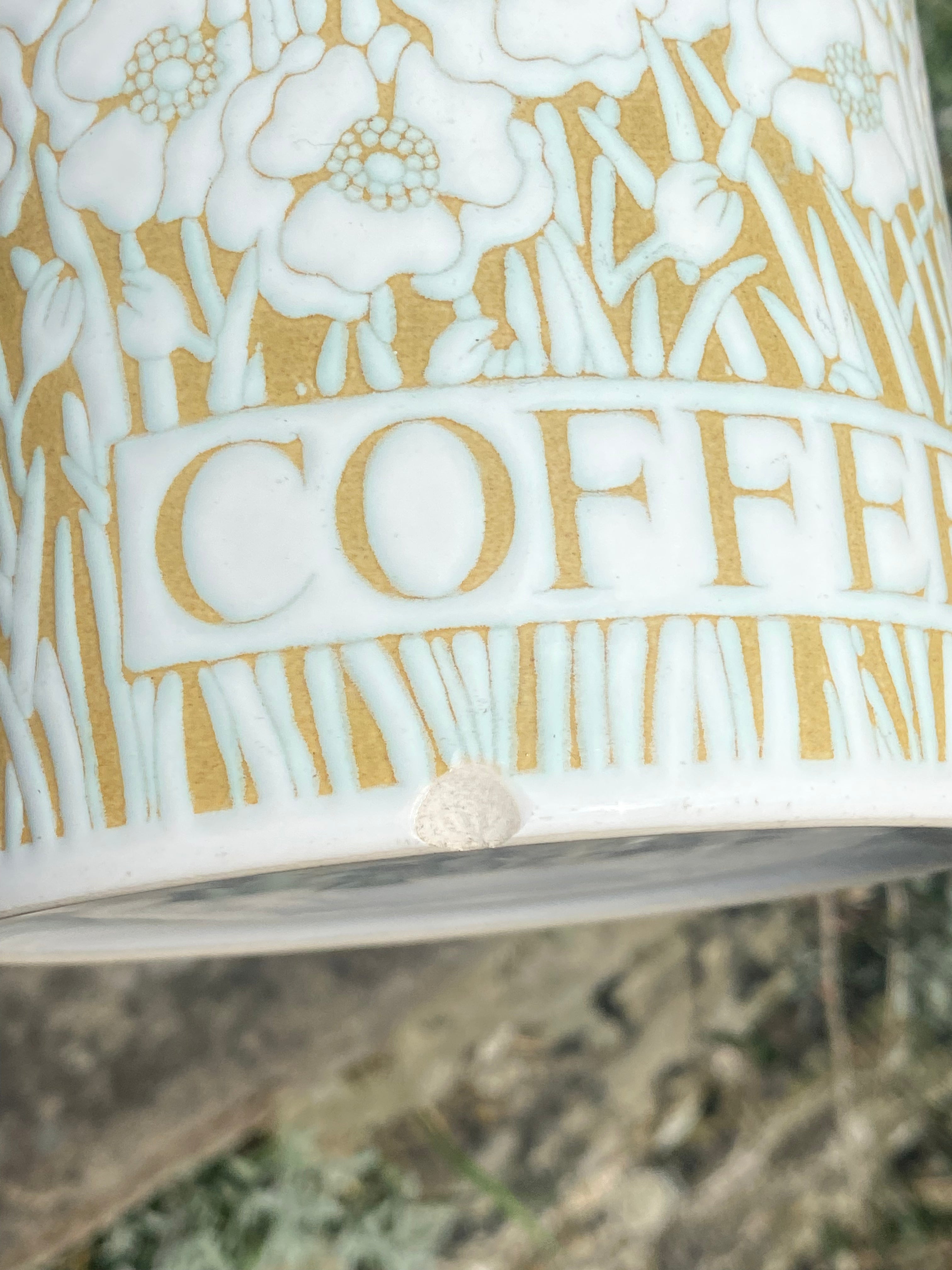 Floral Design Drinks Canisters: Tea, Coffee & Sugar in Bloom