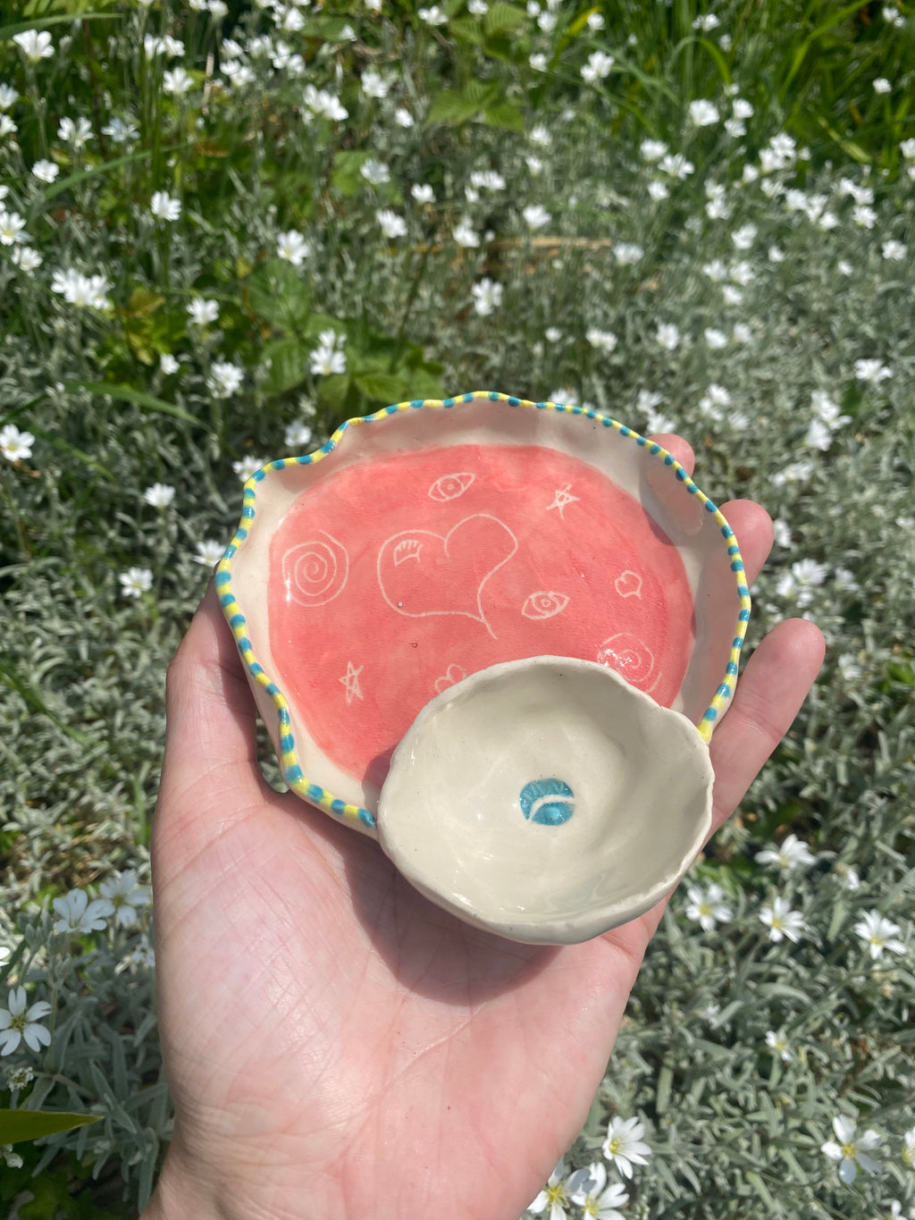 Eye am I: Pink Heart Ring Dish & Tiny Treat Tray