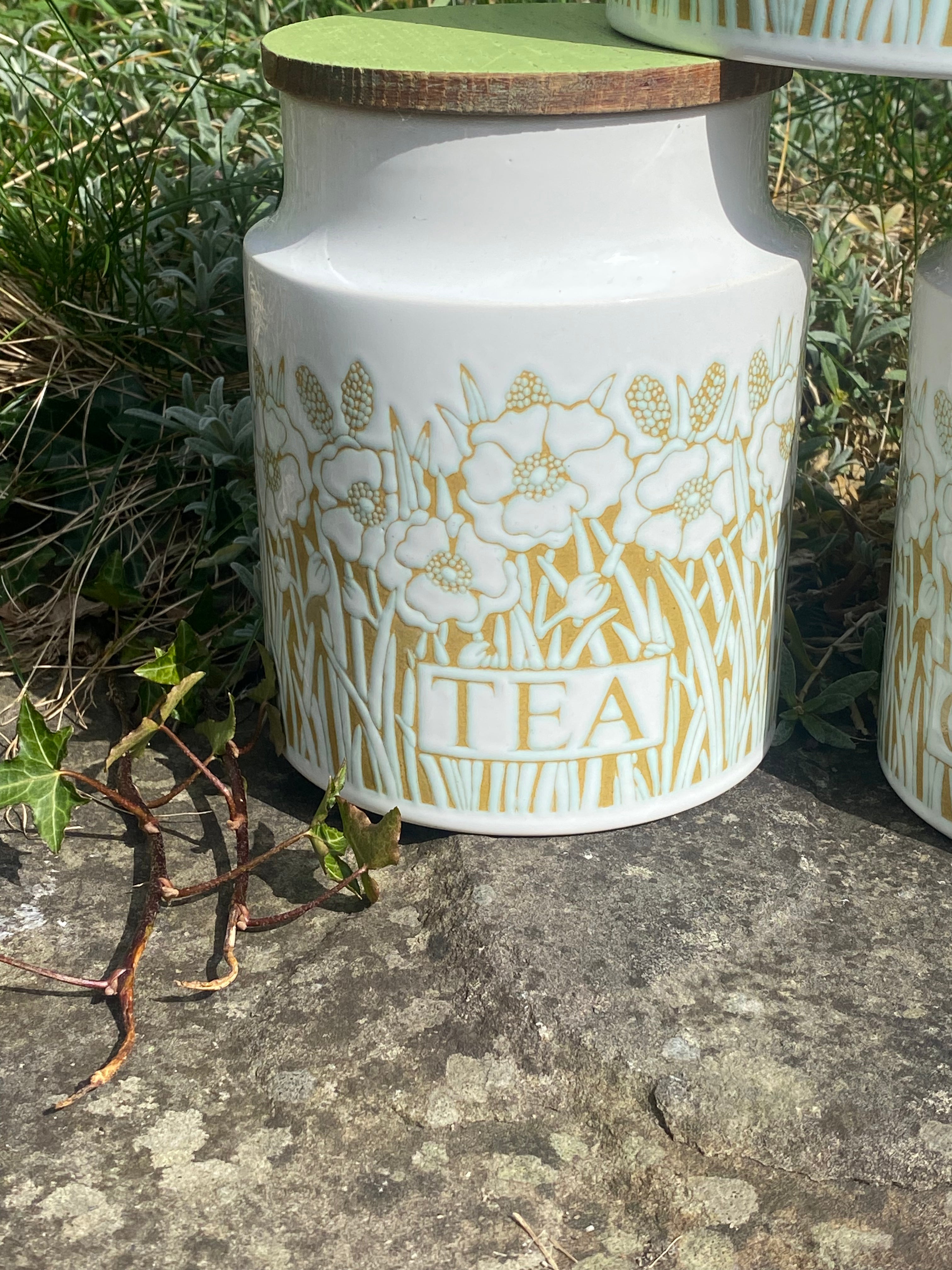 Floral Design Drinks Canisters: Tea, Coffee & Sugar in Bloom