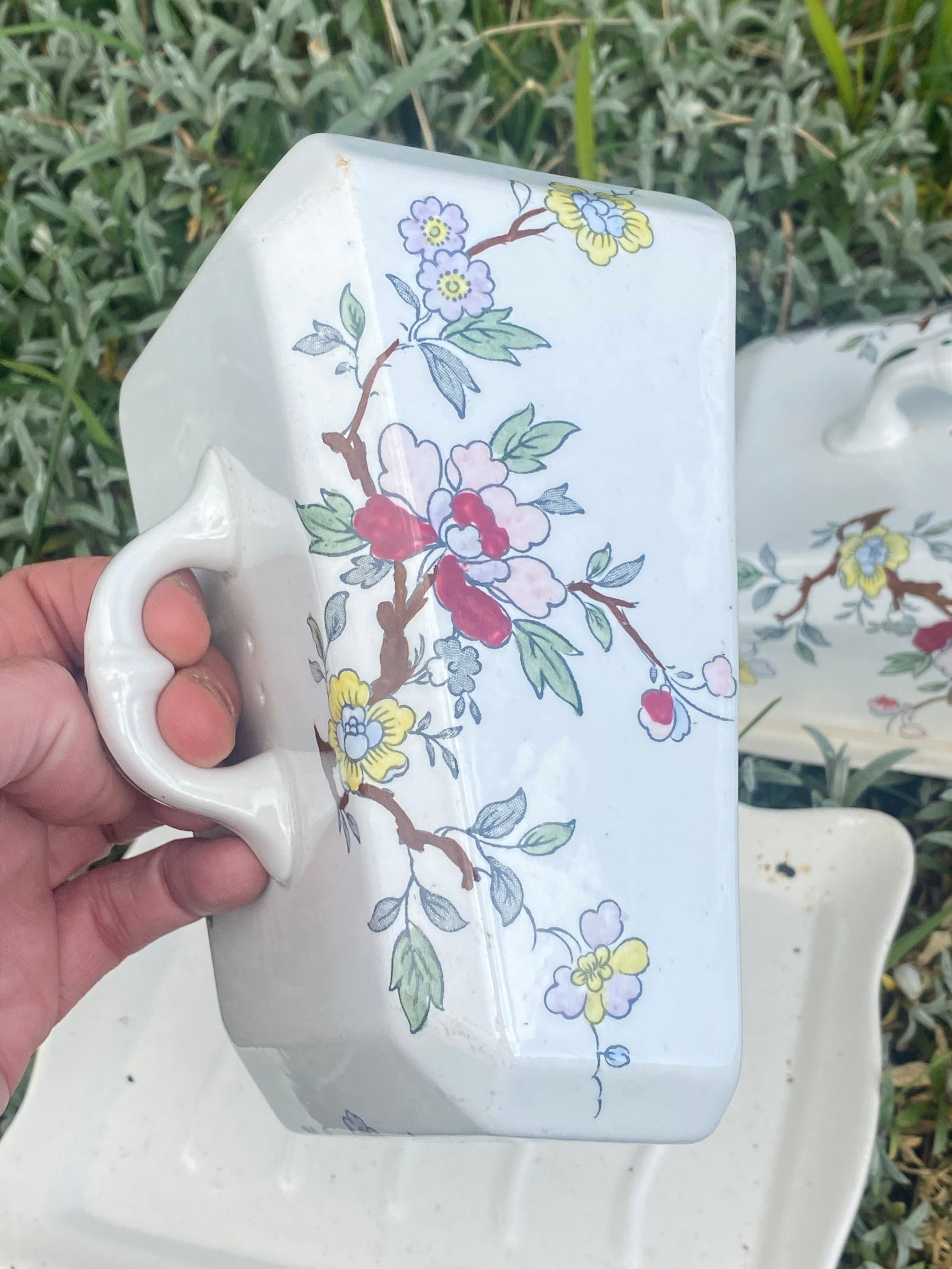 Floral Vintage Cheese Covers — Pair of Elegant Food Protectors