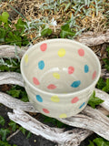 Rainbow Raindrops: A Playful Multi-Use Bowl, Planter & Pot