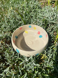 Spotty Cereal Bowl: Handmade Stoneware with Playful Dots