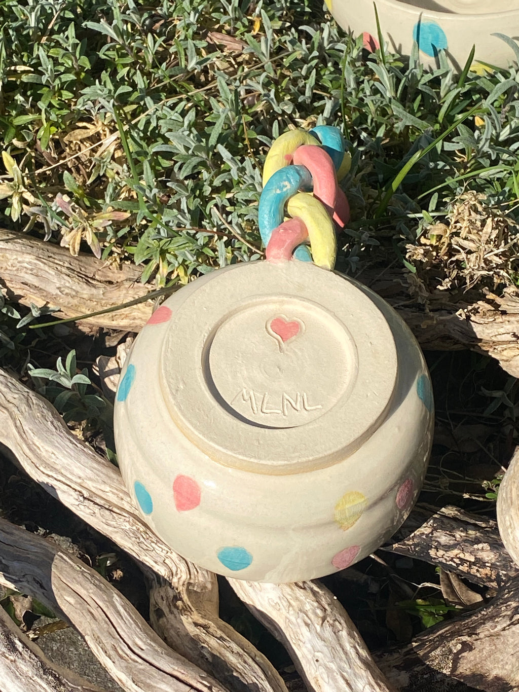 Spotty Mug Plaited Handle: Playful Stoneware for Everyday Rituals