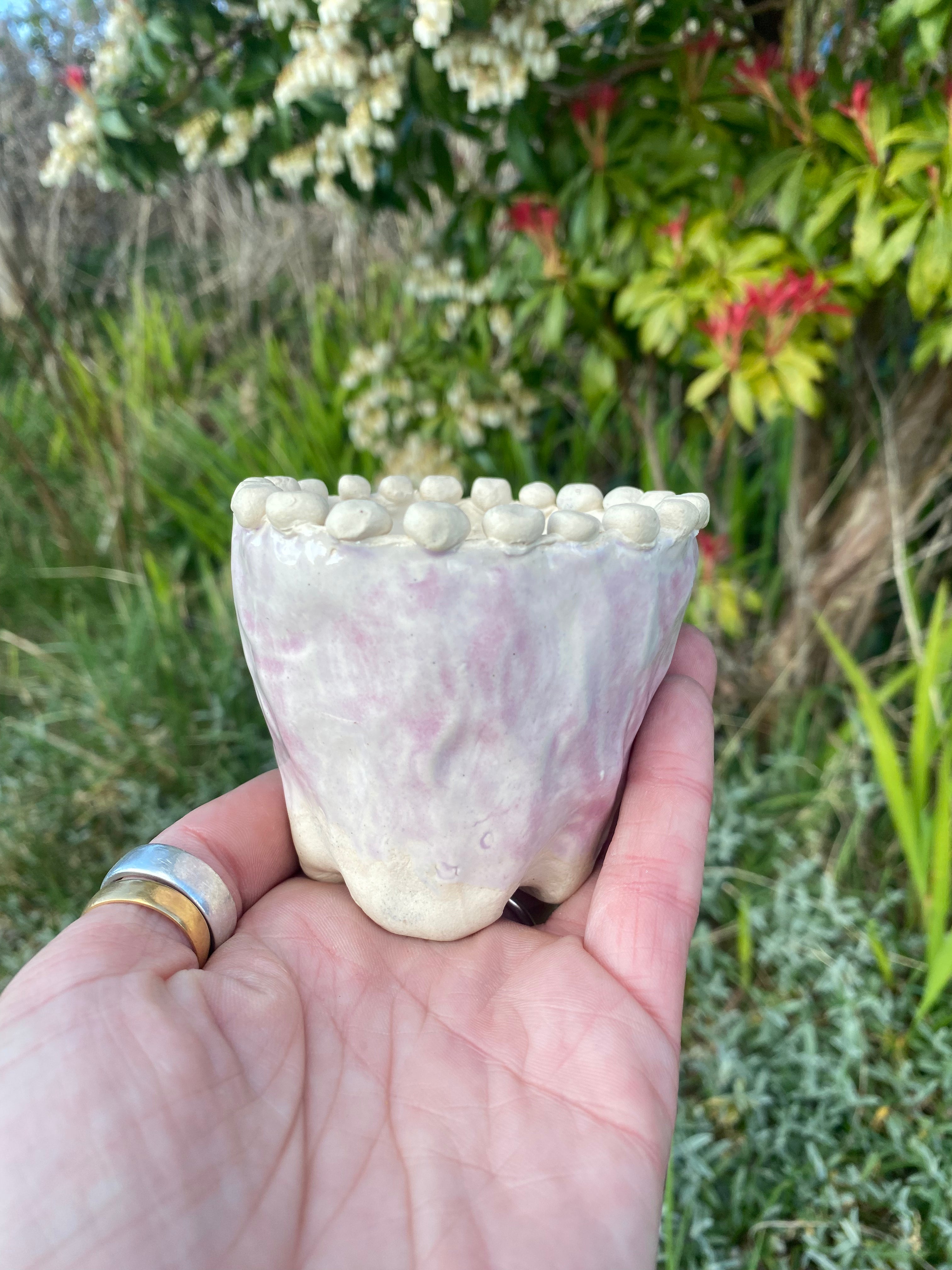 Fairy Ball Vessel — a petite stoneware charm for whimsical, mindful spaces