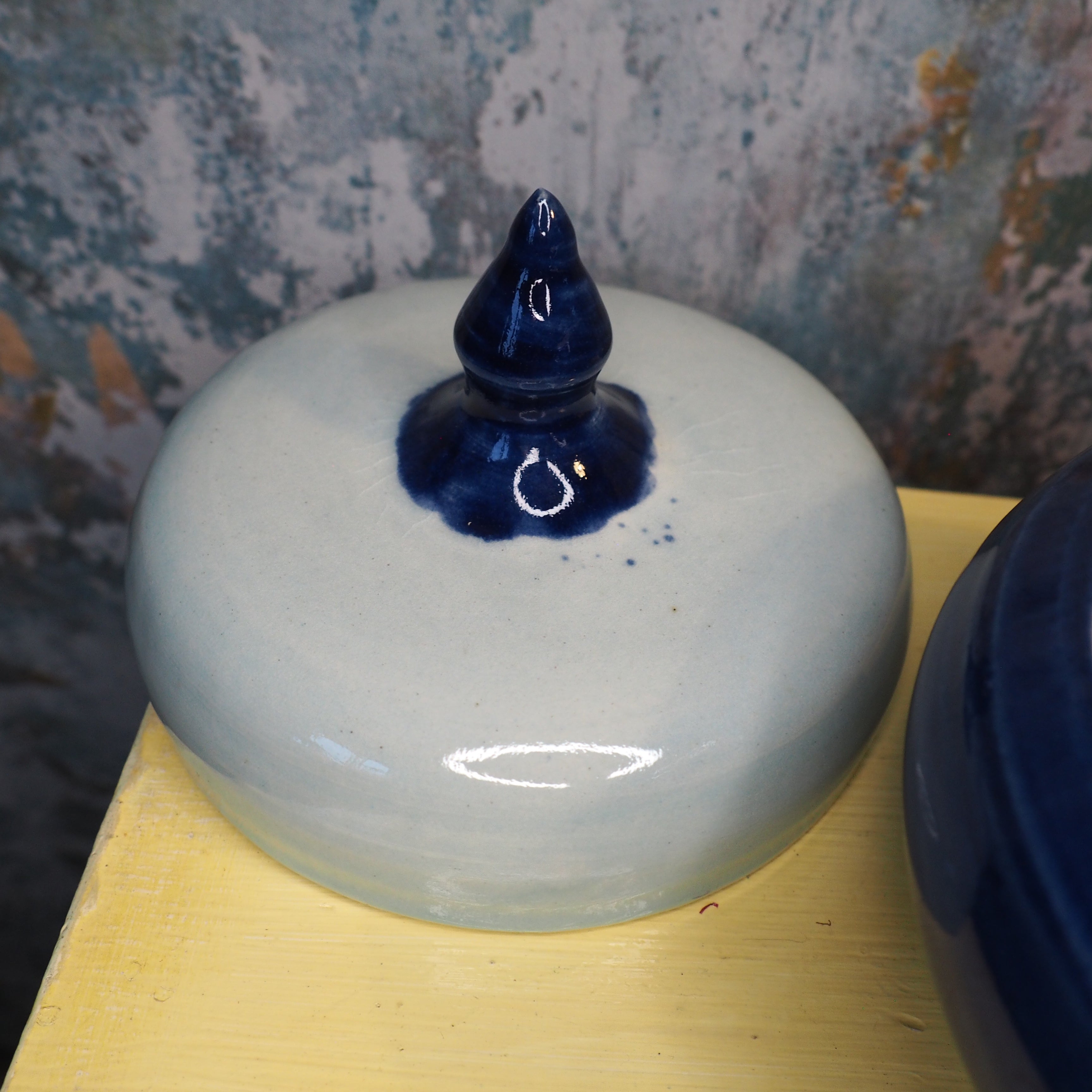 Blue Apothecary Dish with Lid: Hand‑Thrown, Multi‑Purpose Ceramic Charm