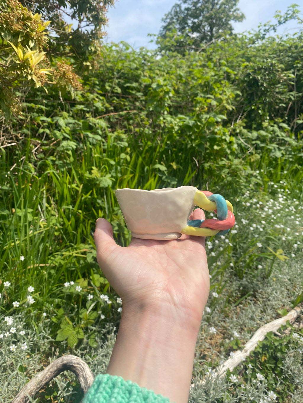 Platted Handle Espresso Cup: Sculptural Luxury for Your Morning Ritual