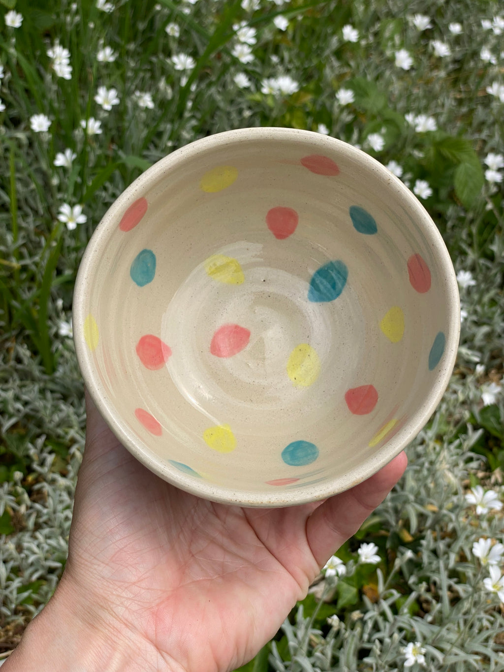 Rainbow Raindrops: A Playful Multi-Use Bowl, Planter & Pot