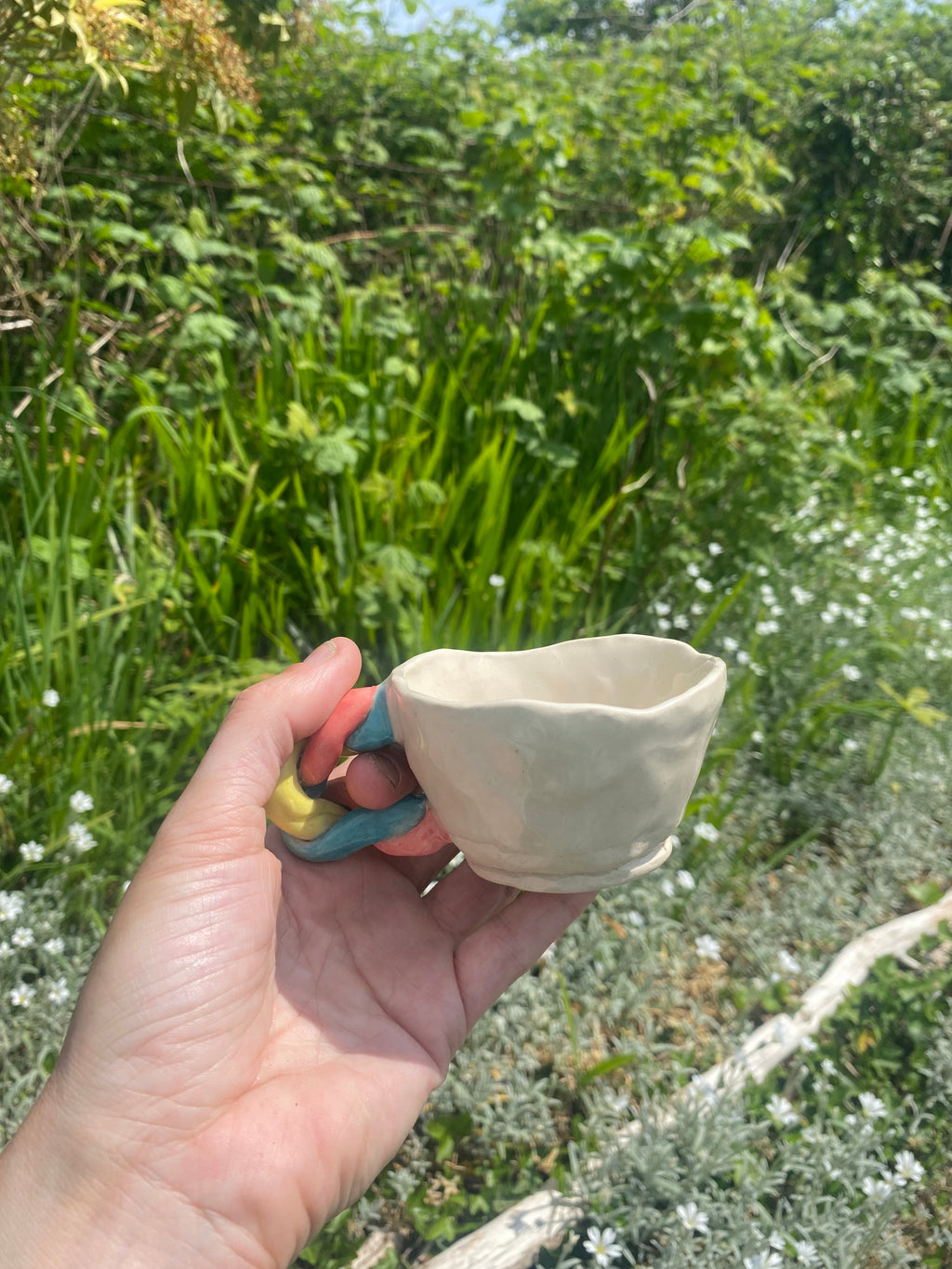Platted Handle Espresso Cup: Sculptural Luxury for Your Morning Ritual