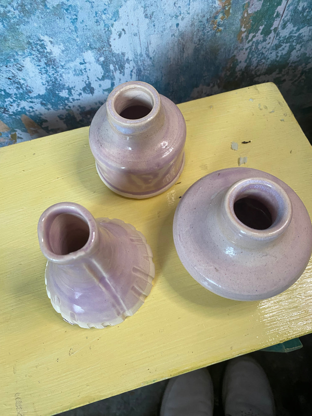 Three Tiny Treasures: Hand-Thrown Bud Vases & Candle Holders