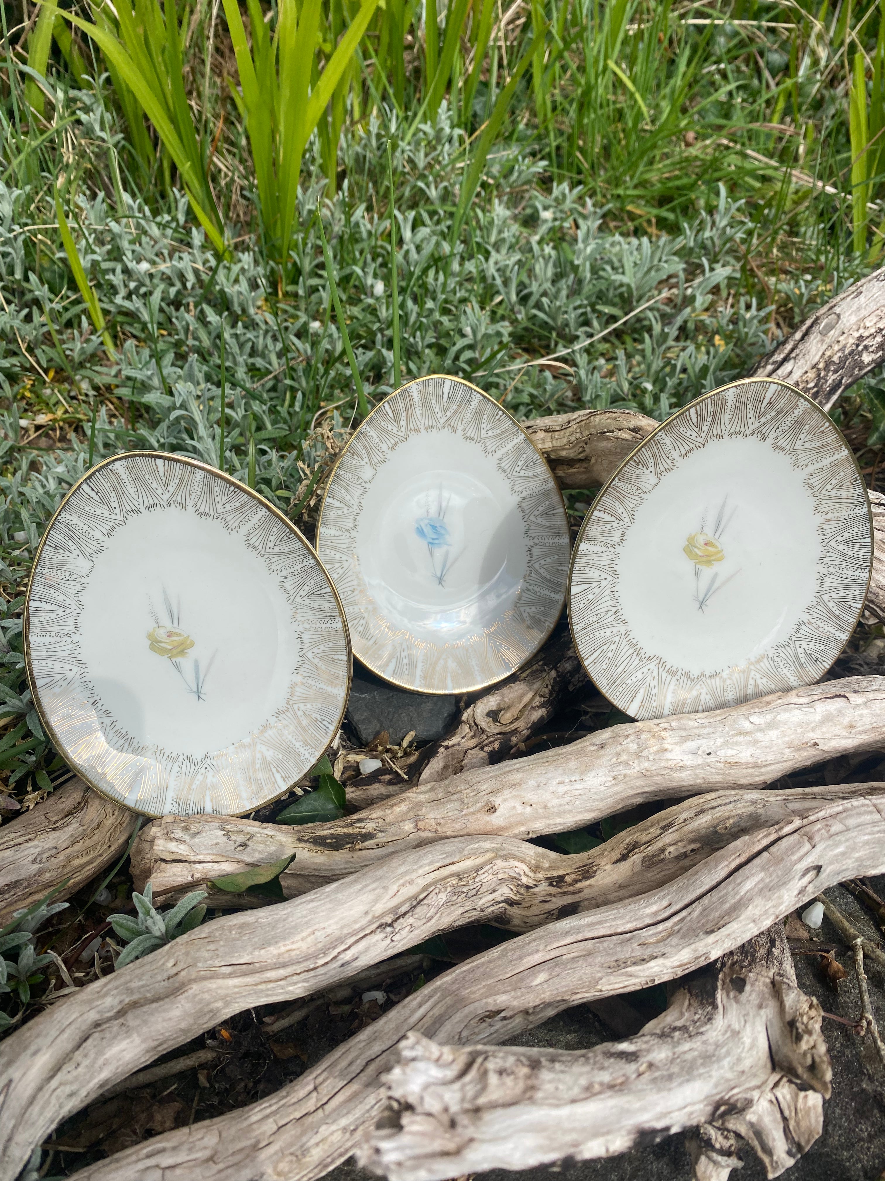 Three Tiny Treasures: Set of 3 Trinket Dessert Dishes