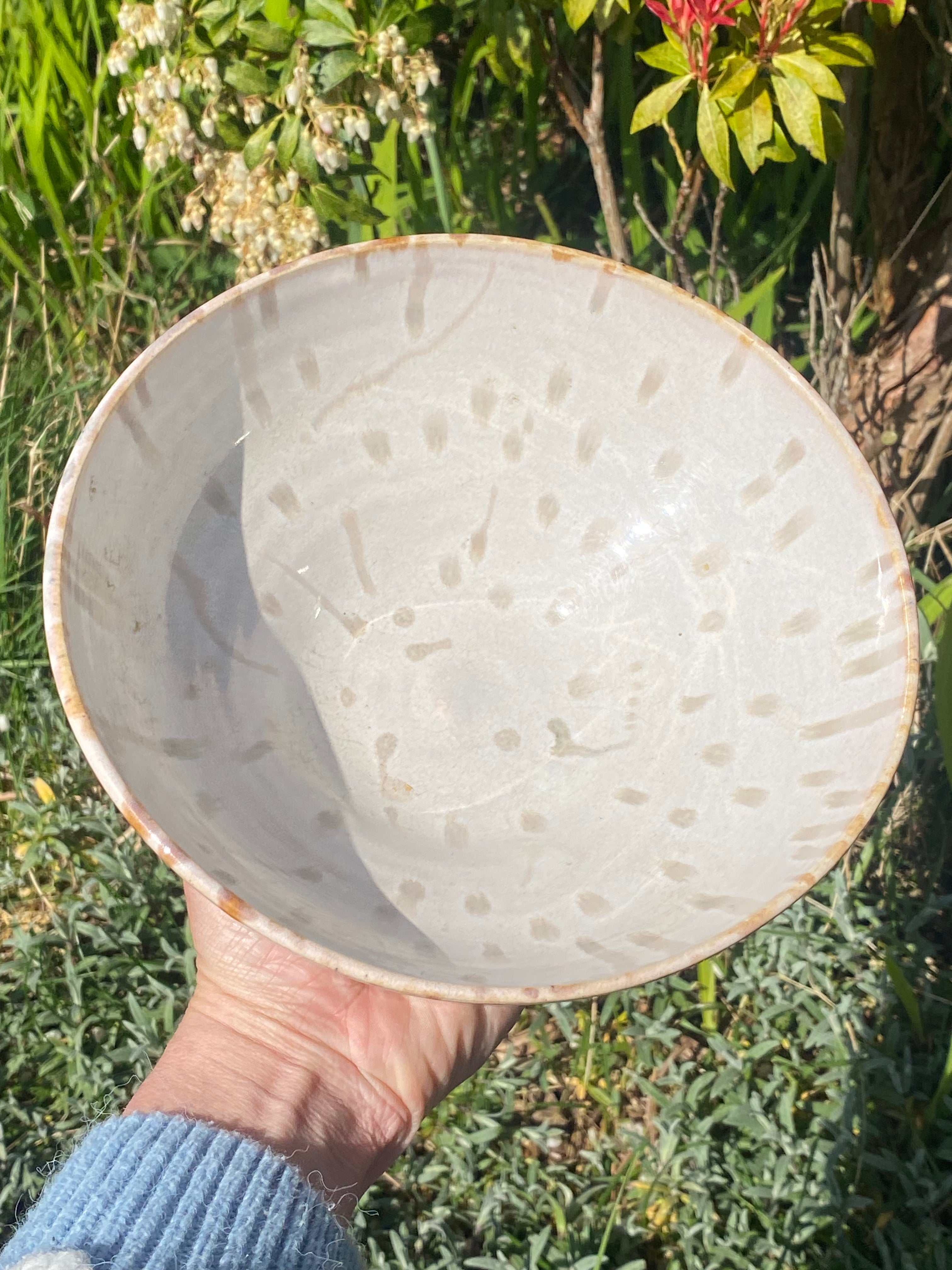 Dotty Design Duo: Handmade Ceramic Bowls with Playful Pattern