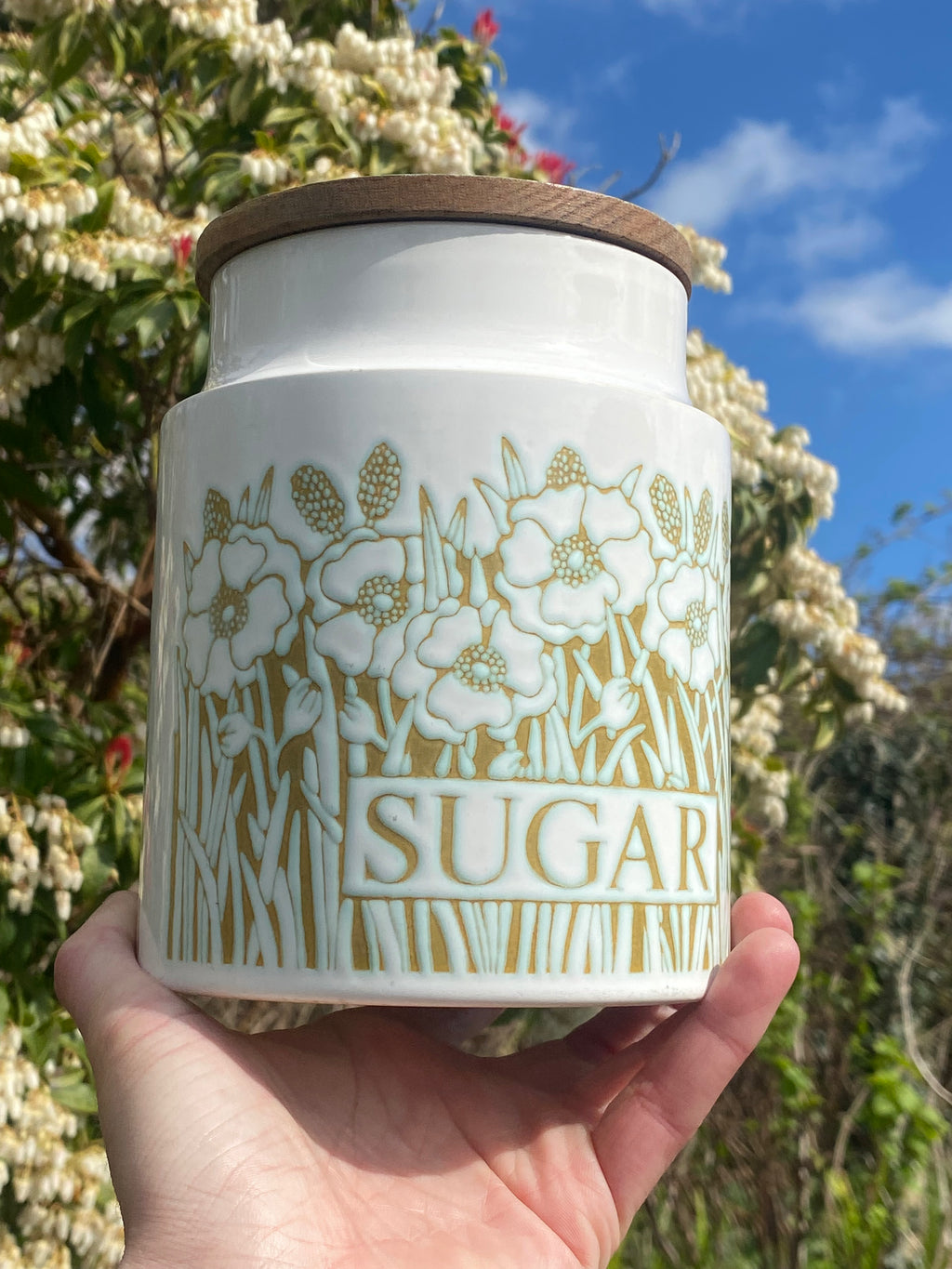Floral Design Drinks Canisters: Tea, Coffee & Sugar in Bloom
