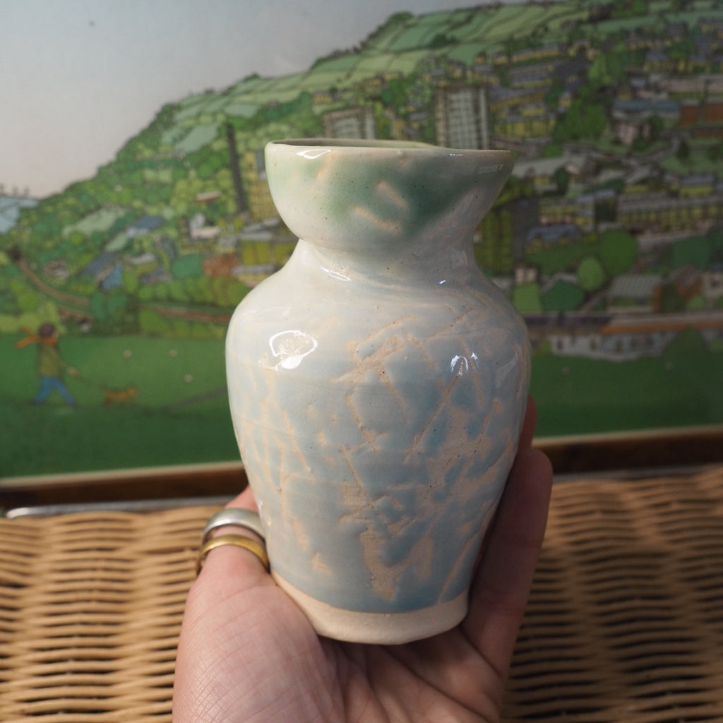 Blue Vase — Hand‑Thrown, Blue‑Glazed Elegance