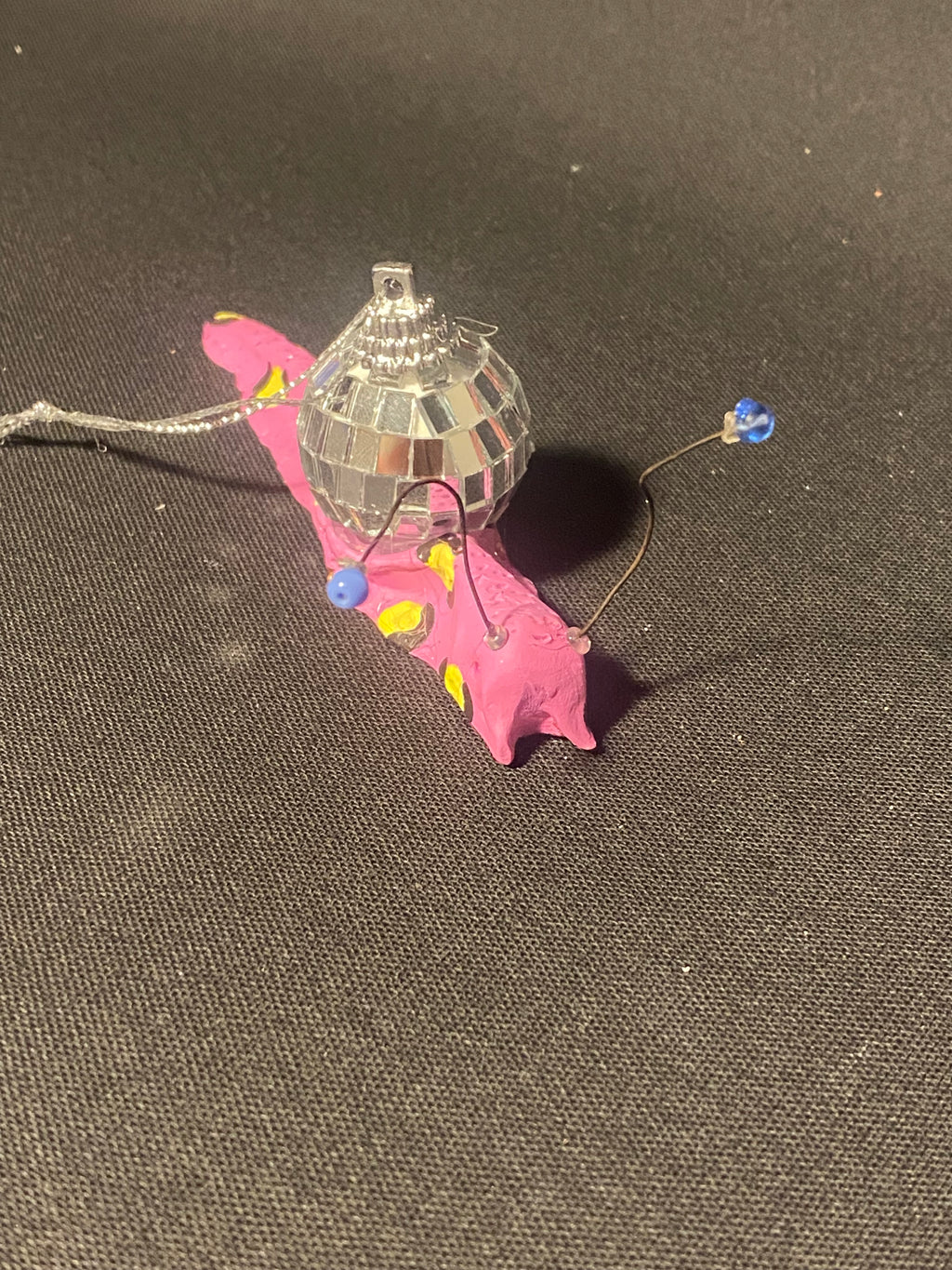 Disco Snails -from san Fransisco, where the discos off the rails. Hanging decoration.