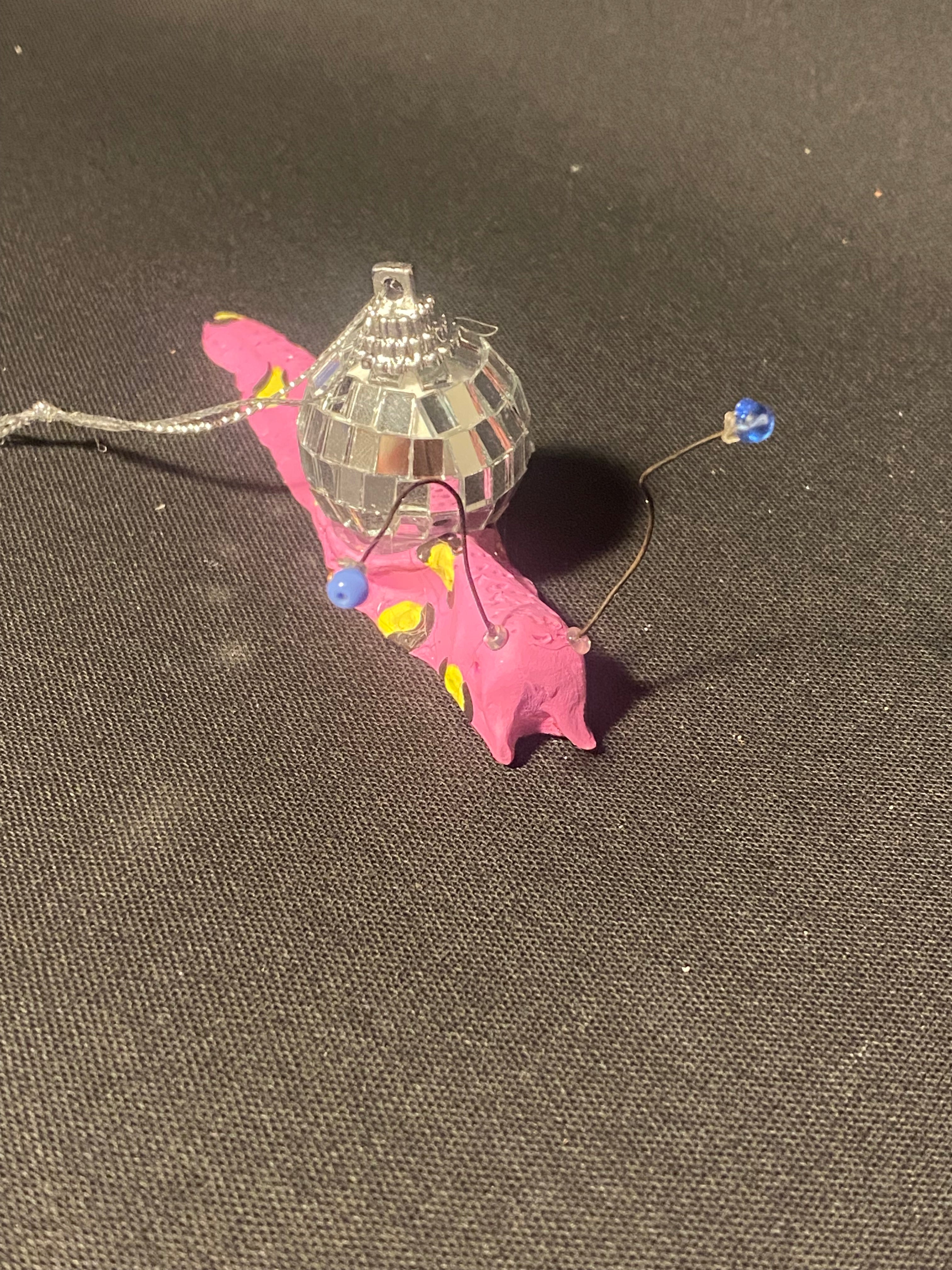Disco Snails -from san Fransisco, where the discos off the rails. Hanging decoration.
