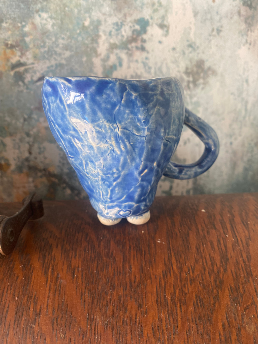 Whimsical Blue Ceremonial Coffee &amp; Tea Set — Tiny Joys in Stoneware
