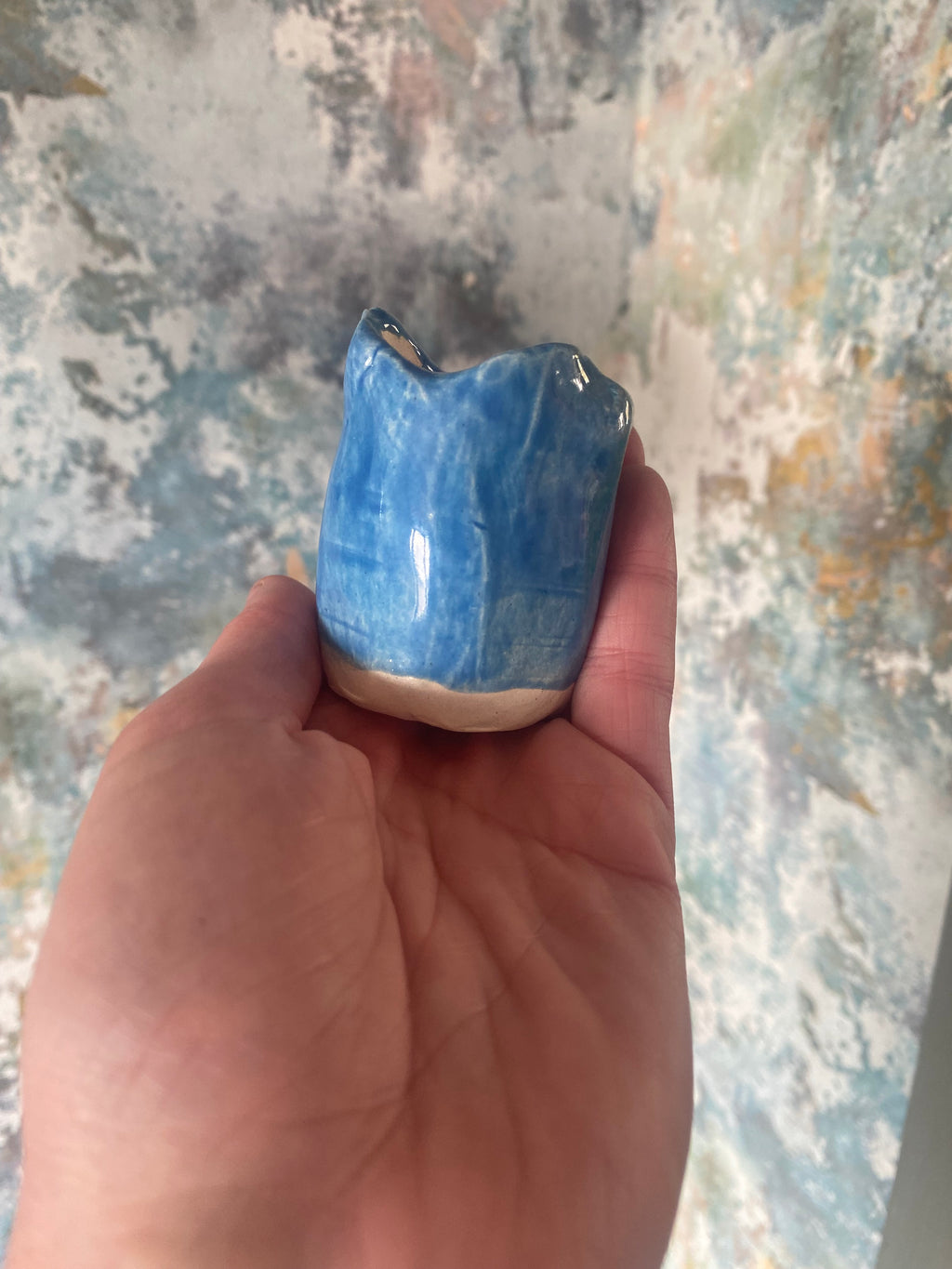 Whimsical Blue Ceremonial Coffee &amp; Tea Set — Tiny Joys in Stoneware