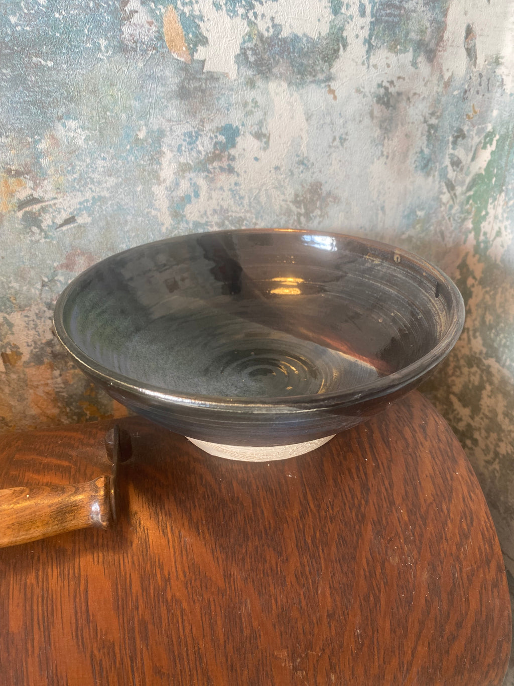 Display Bowl in Iridescent Brown & Blue