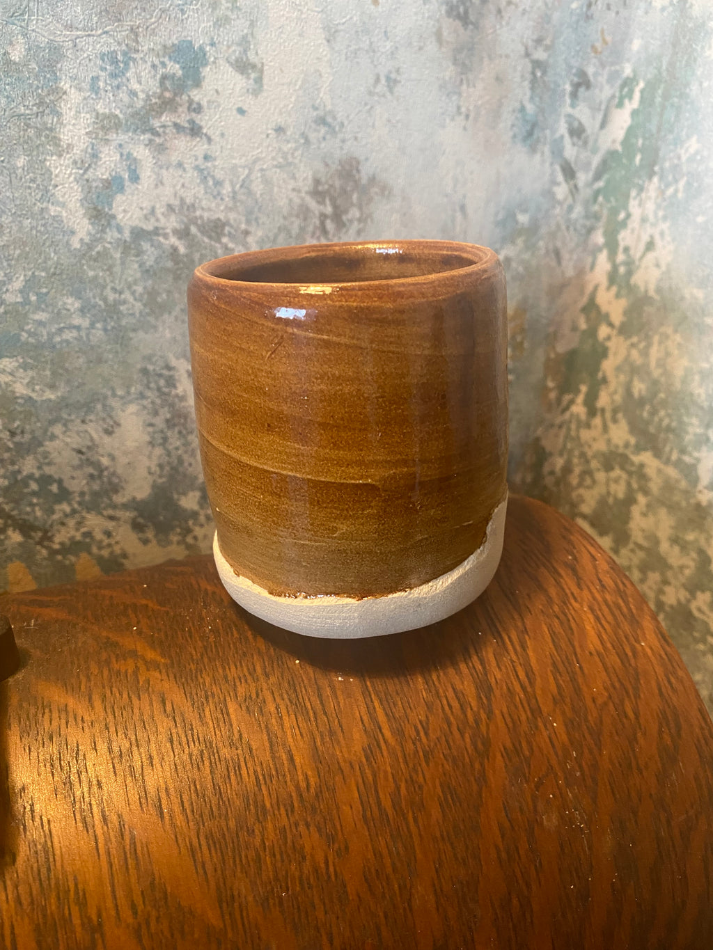 Artists Vase: Light Brown Studio Vessel for Paint, Flowers and Focus