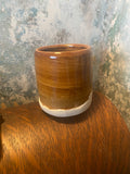 Artists Vase: Light Brown Studio Vessel for Paint, Flowers and Focus