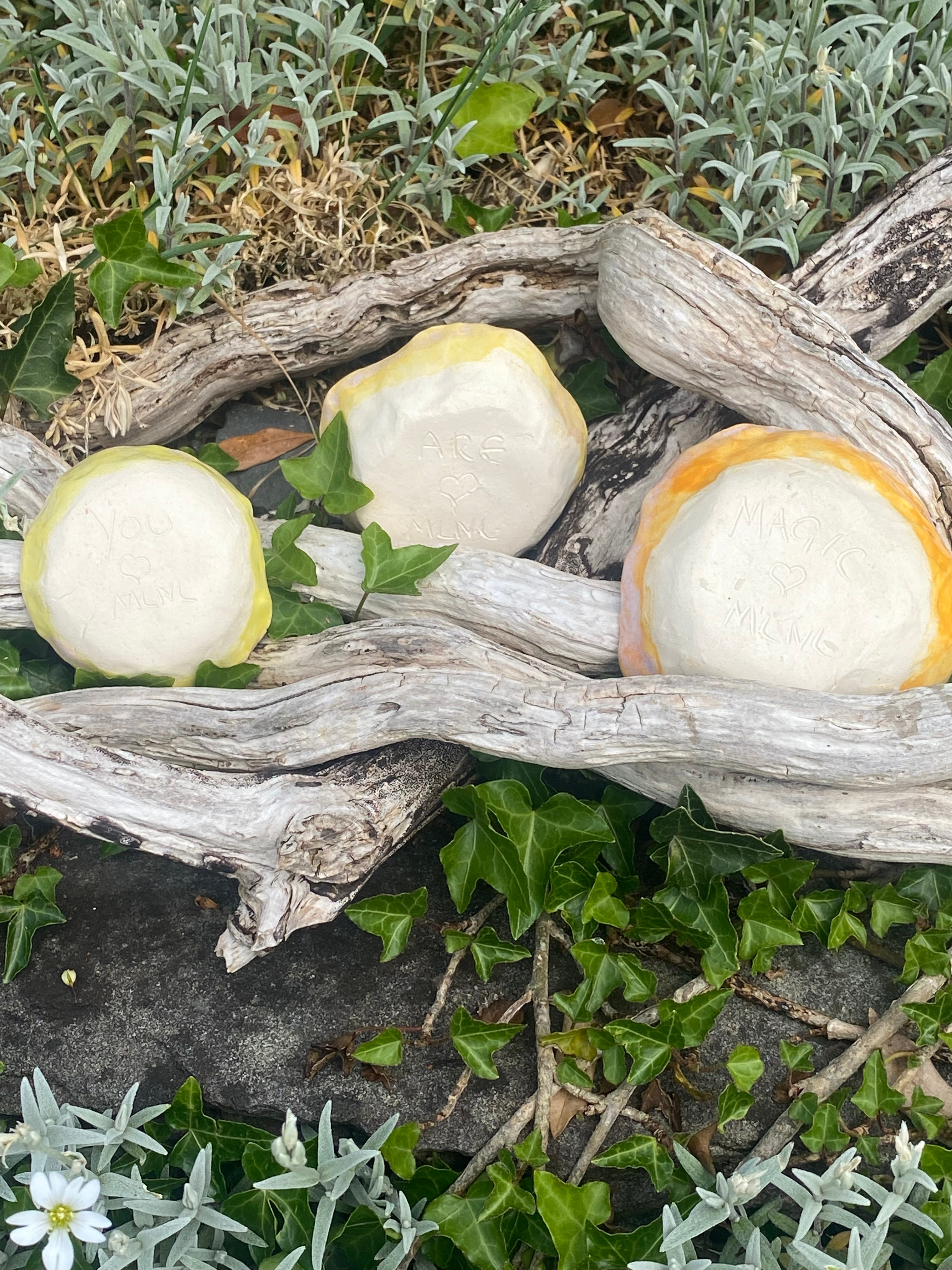 Sunshine Stacks: three mini yellow bowls for dipping, display and delight