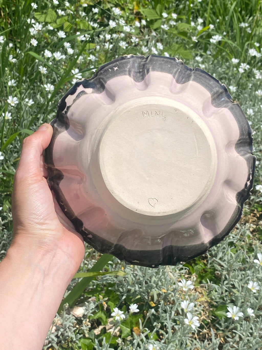 Frilly Edged Salad Bowl — Vintage Grunge with Everyday Luxe