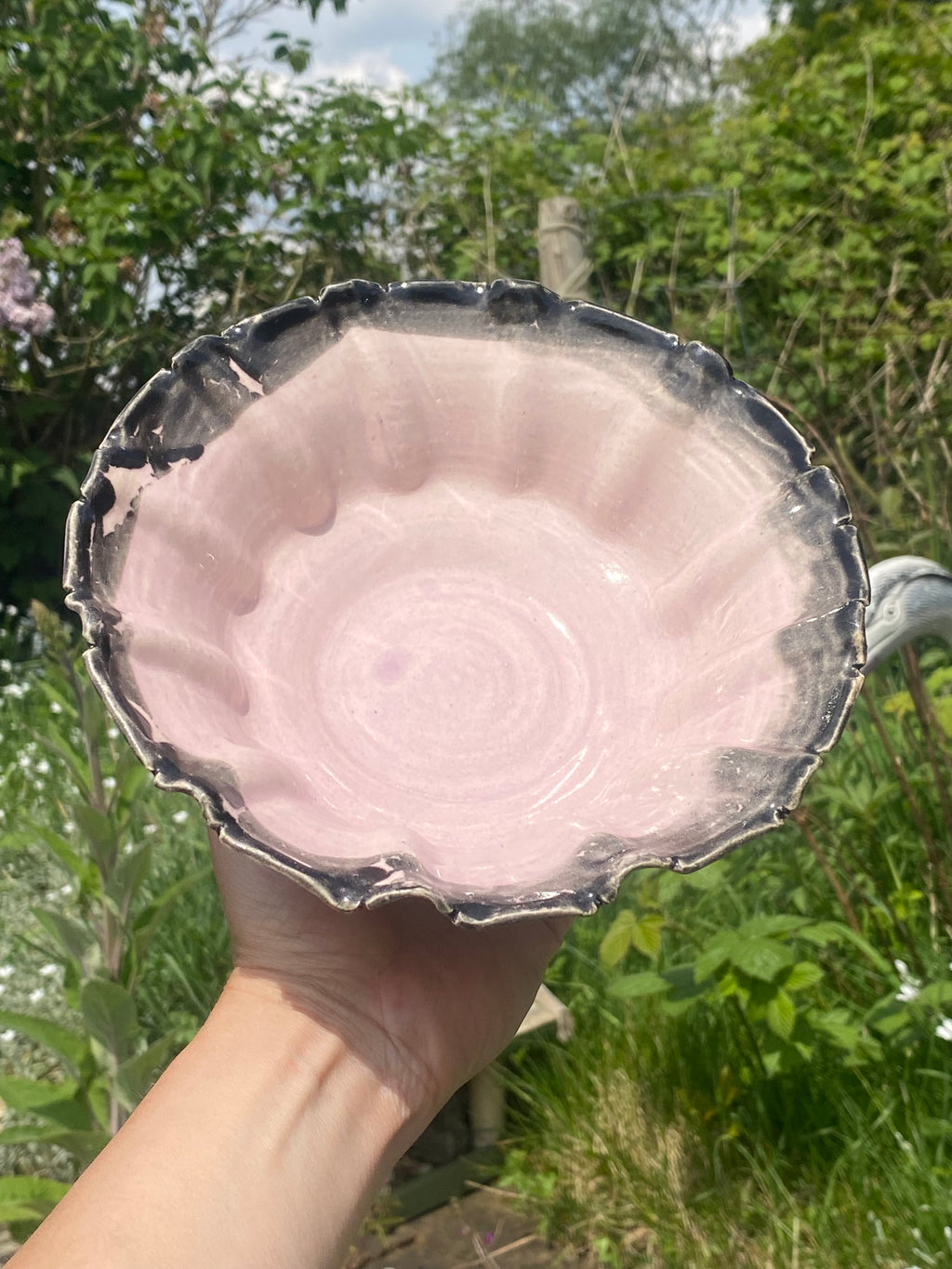 Frilly Edged Salad Bowl — Vintage Grunge with Everyday Luxe