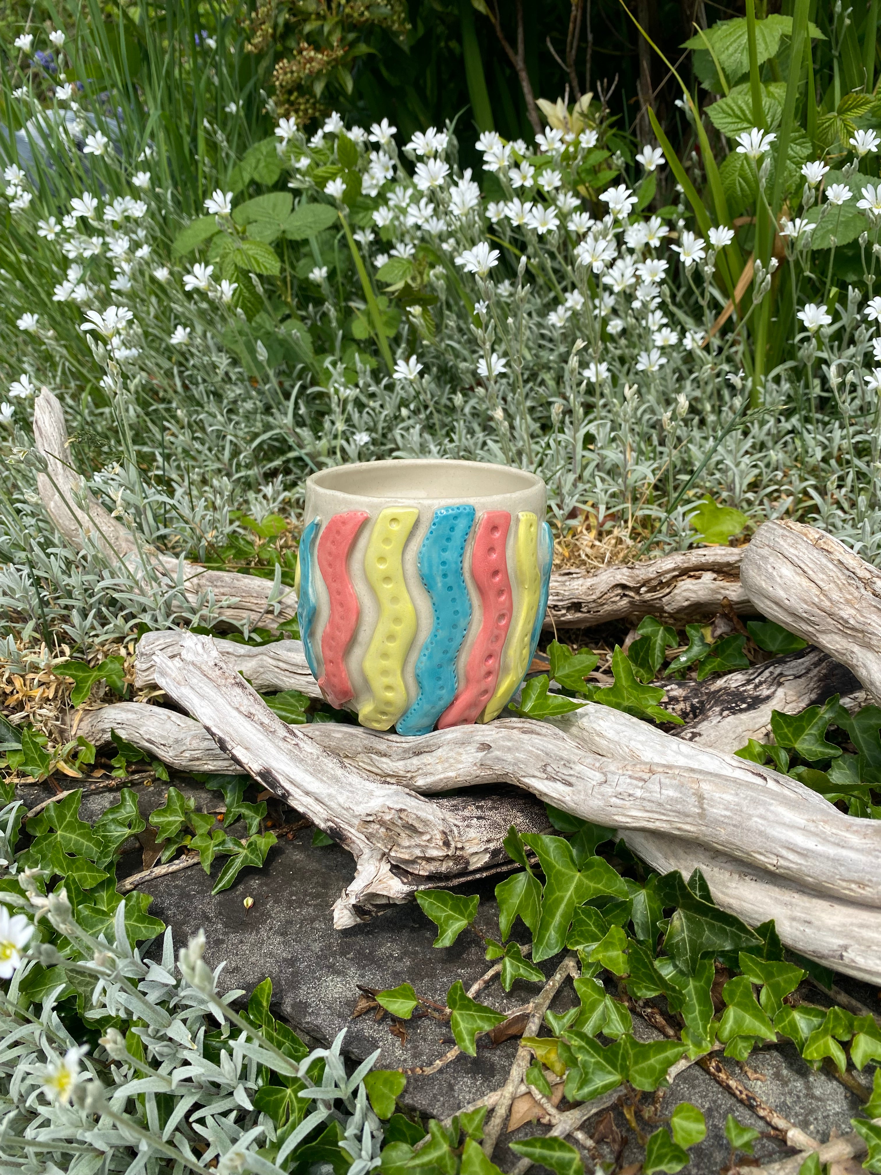 Candy Waves: a playful, multi-use vessel for greenery, gatherings and gifting