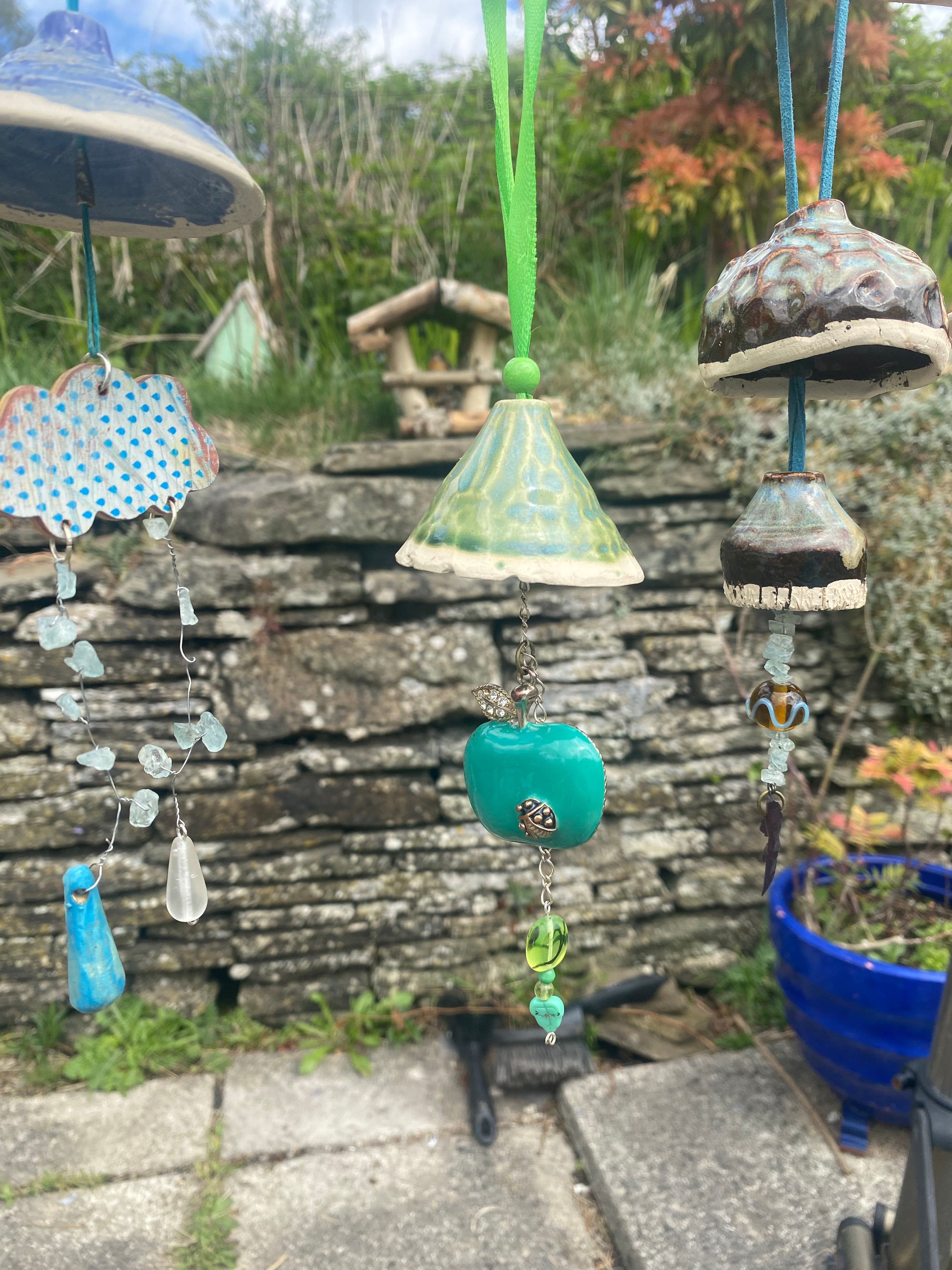 Apple Leaf Whimsy: Handcrafted Indoor Garden Accent