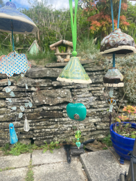 Apple Leaf Whimsy: Handcrafted Indoor Garden Accent